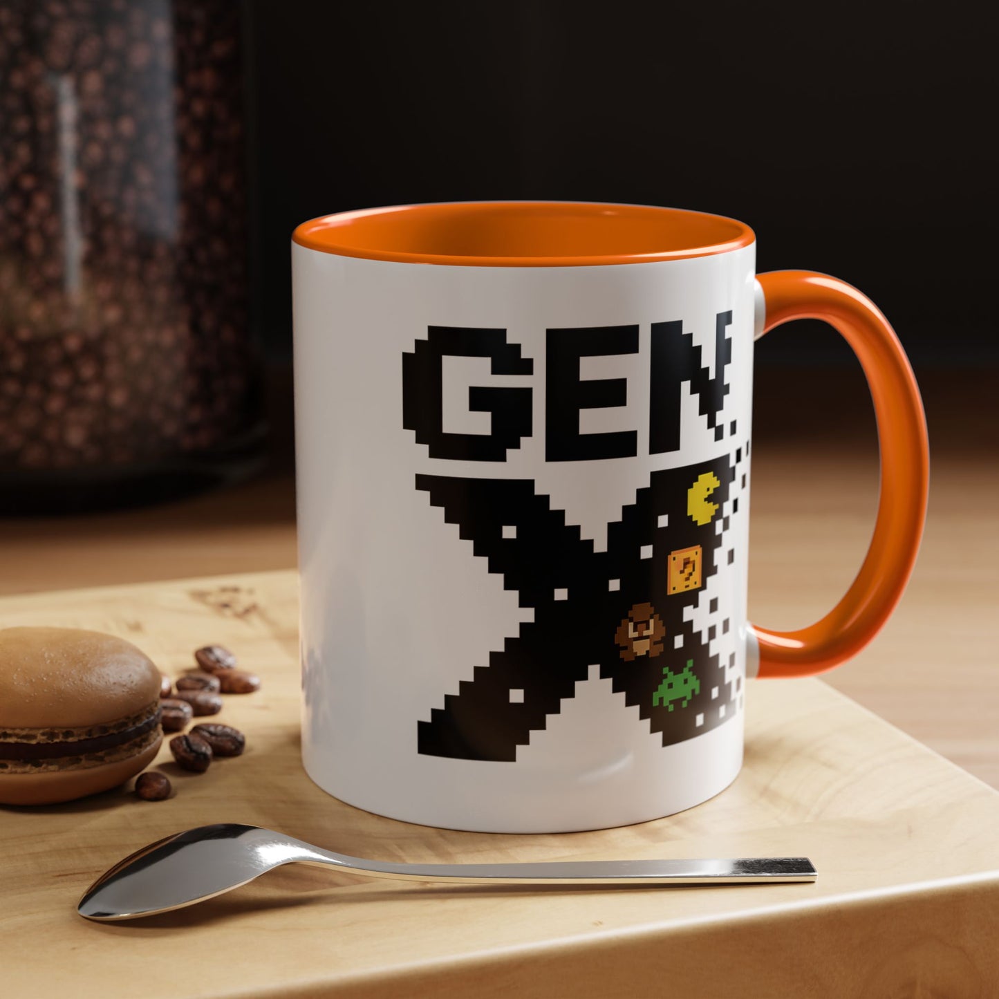 Retro Gen X Accent Coffee Mug - Perfect Gift for Gamers, Vintage Vibe, Nostalgic, Unique Design, 11oz or 15oz Fun Drinkware