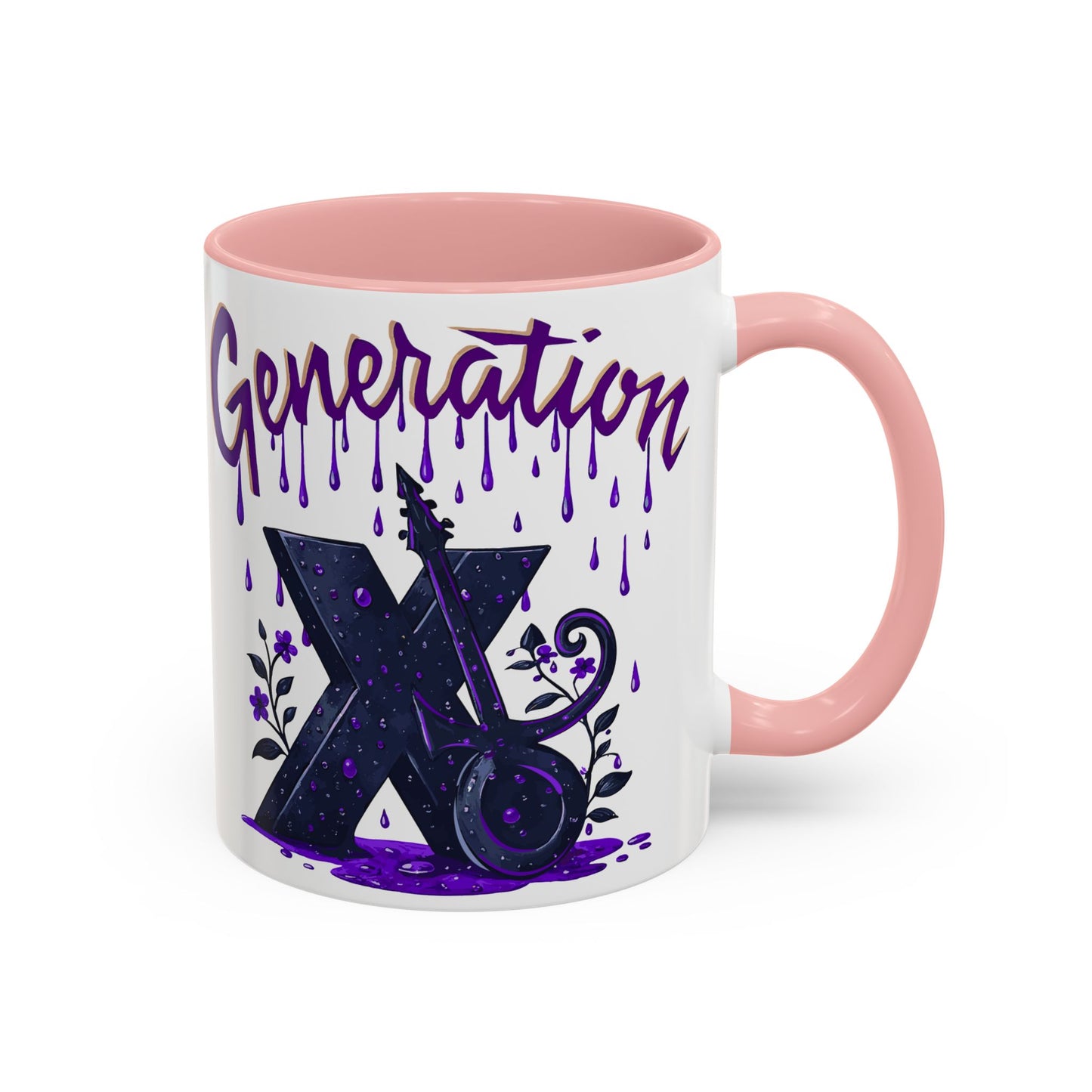 Generation X Accent Coffee Mug - Unique Gift for Coffee Lovers, Nostalgic Mug, Cool Drinkware, Home Decor, Gift for Her/Him