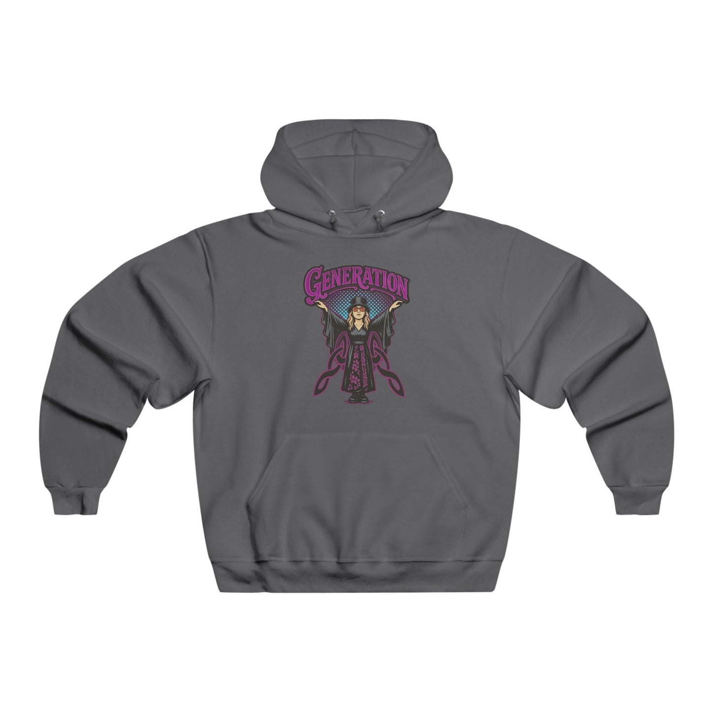 Hooded Sweatshirt 80s Retro Vibes