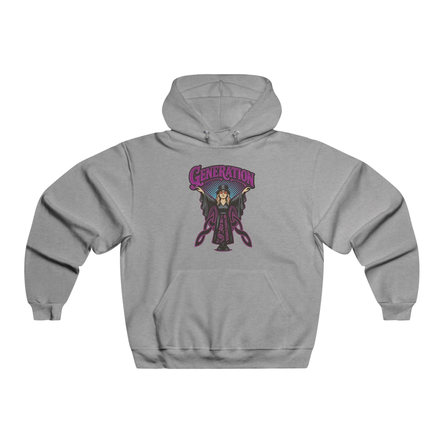 Hooded Sweatshirt 80s Retro Vibes