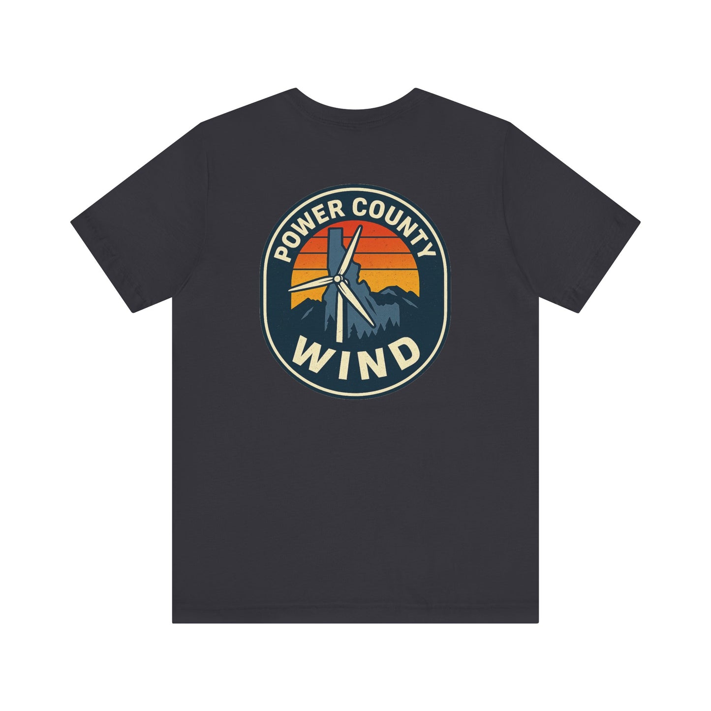 Power County Wind Unisex Tee | Mountain Graphic T-Shirt for Nature Lovers, Gifts for Adventurers, Outdoor Apparel