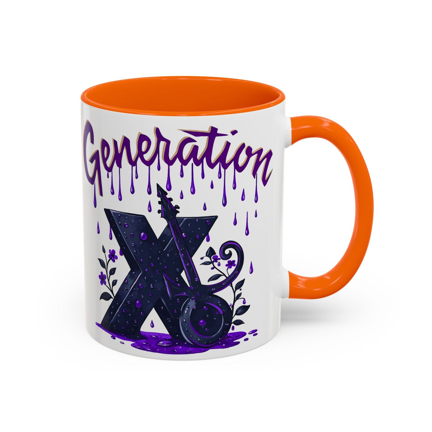 Generation X Accent Coffee Mug - Unique Gift for Coffee Lovers, Nostalgic Mug, Cool Drinkware, Home Decor, Gift for Her/Him