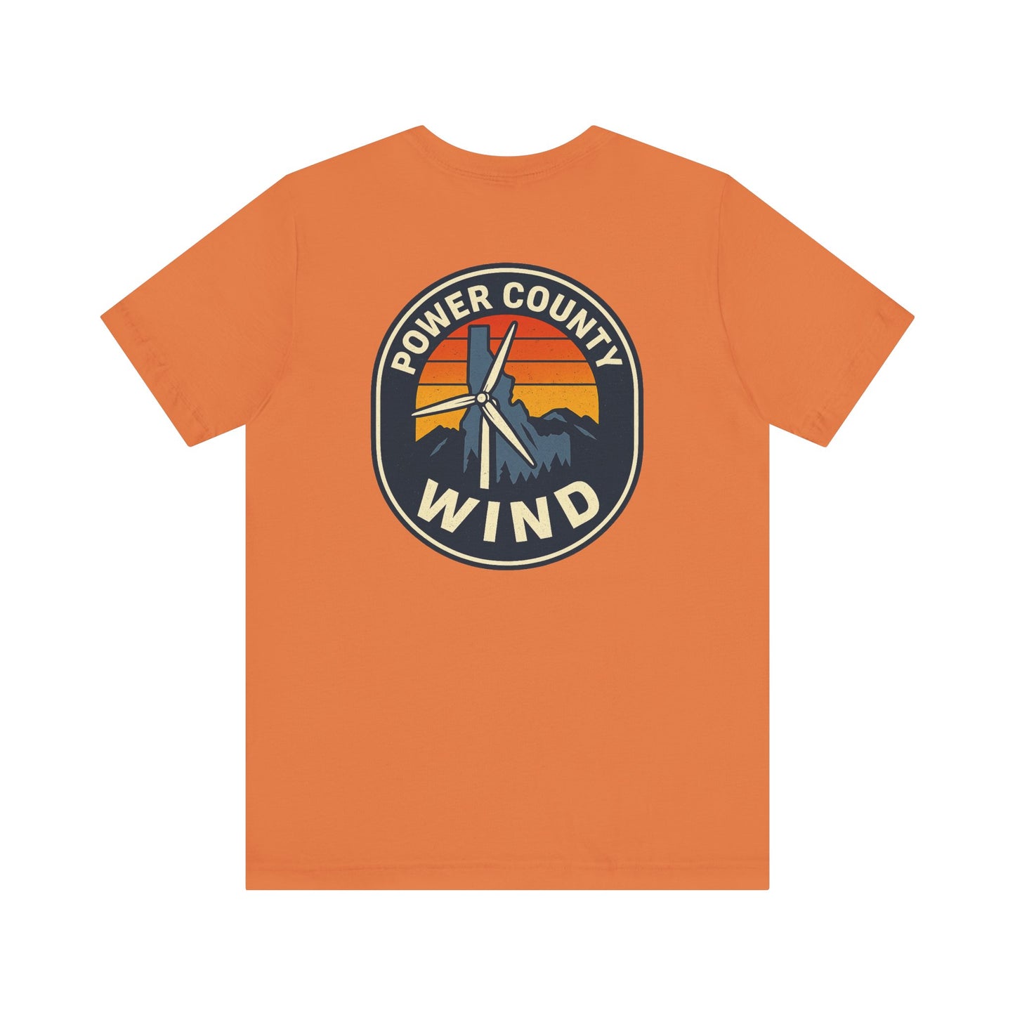 Power County Wind Unisex Tee | Mountain Graphic T-Shirt for Nature Lovers, Gifts for Adventurers, Outdoor Apparel
