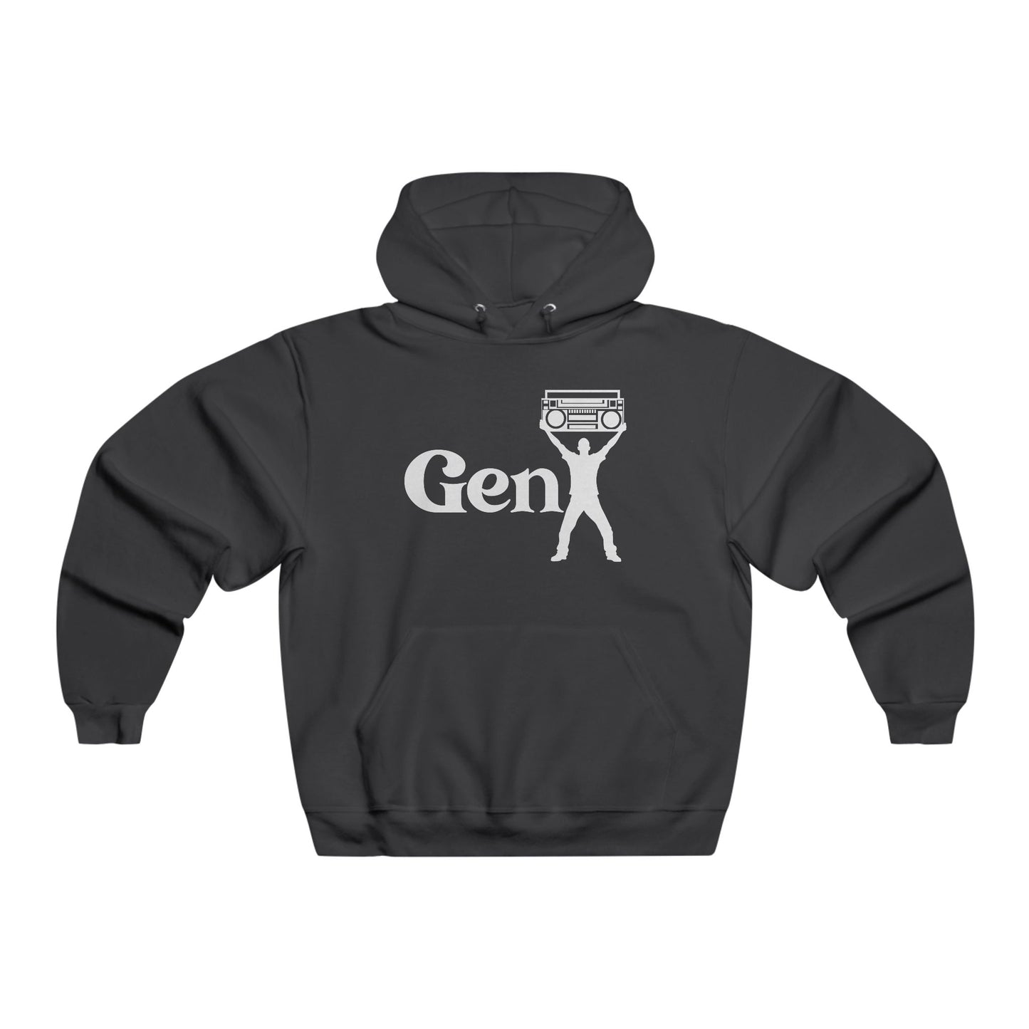 Hooded Sweatshirt 80s Retro Style