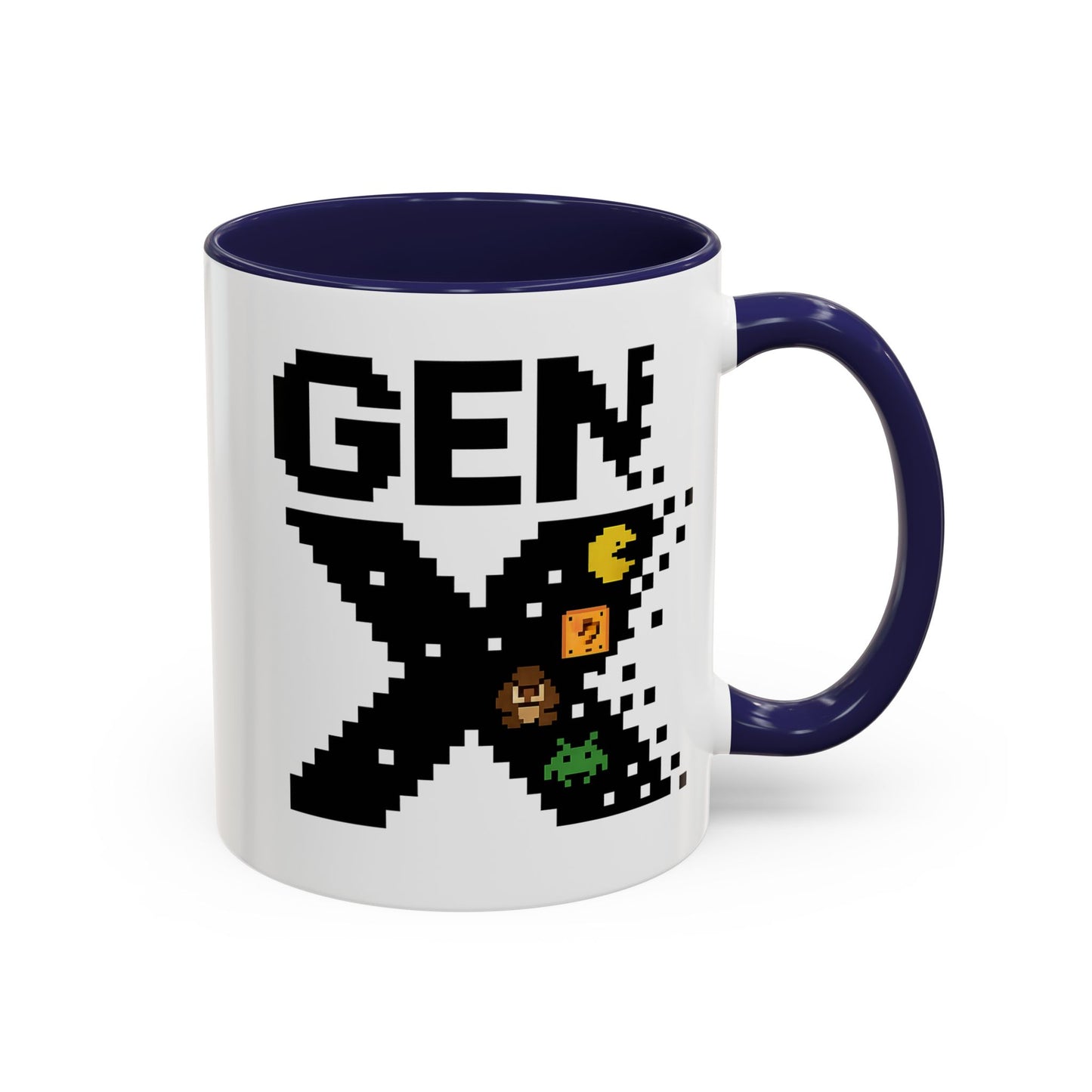 Retro Gen X Accent Coffee Mug - Perfect Gift for Gamers, Vintage Vibe, Nostalgic, Unique Design, 11oz or 15oz Fun Drinkware