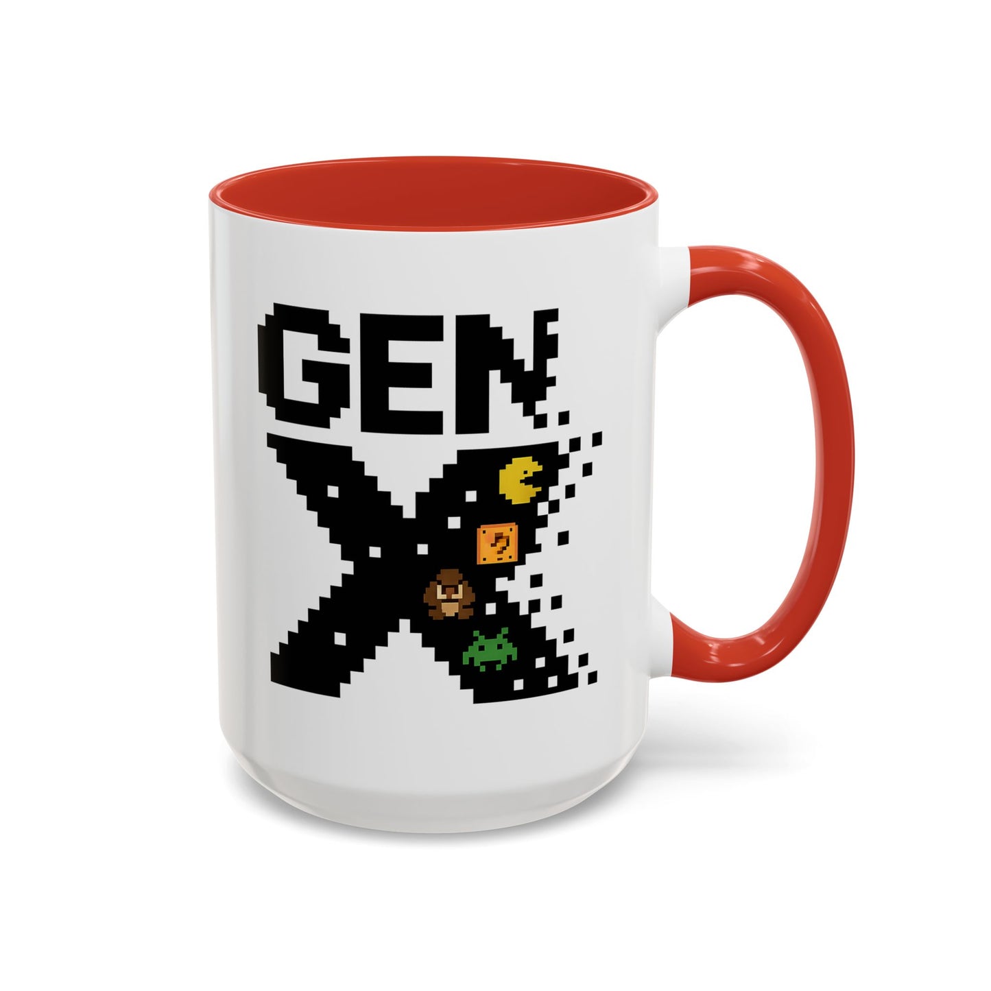Retro Gen X Accent Coffee Mug - Perfect Gift for Gamers, Vintage Vibe, Nostalgic, Unique Design, 11oz or 15oz Fun Drinkware