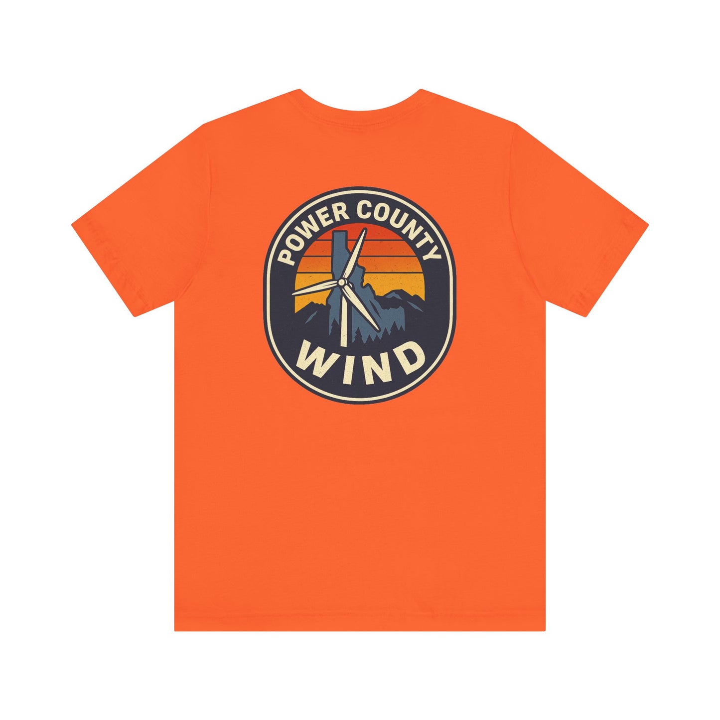Power County Wind Unisex Tee | Mountain Graphic T-Shirt for Nature Lovers, Gifts for Adventurers, Outdoor Apparel