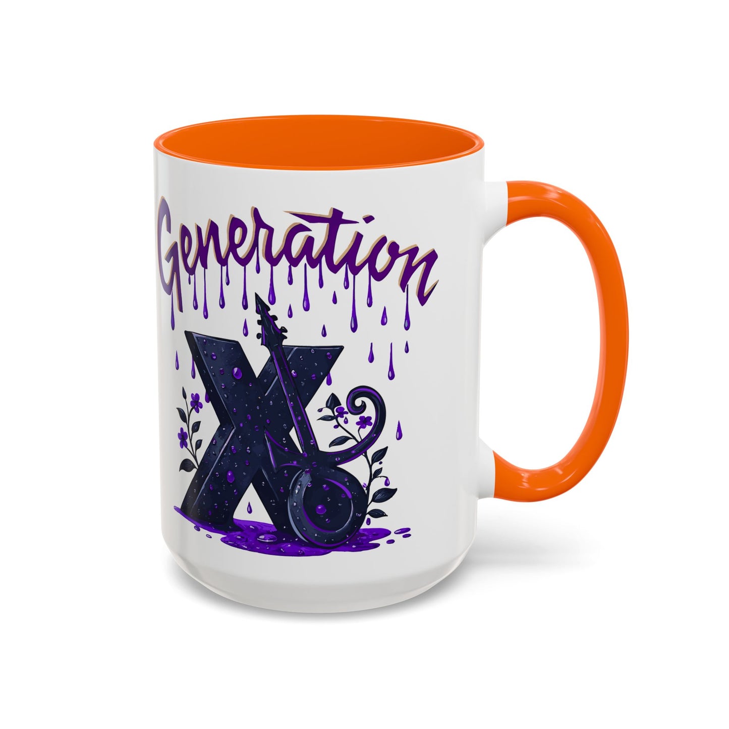 Generation X Accent Coffee Mug - Unique Gift for Coffee Lovers, Nostalgic Mug, Cool Drinkware, Home Decor, Gift for Her/Him