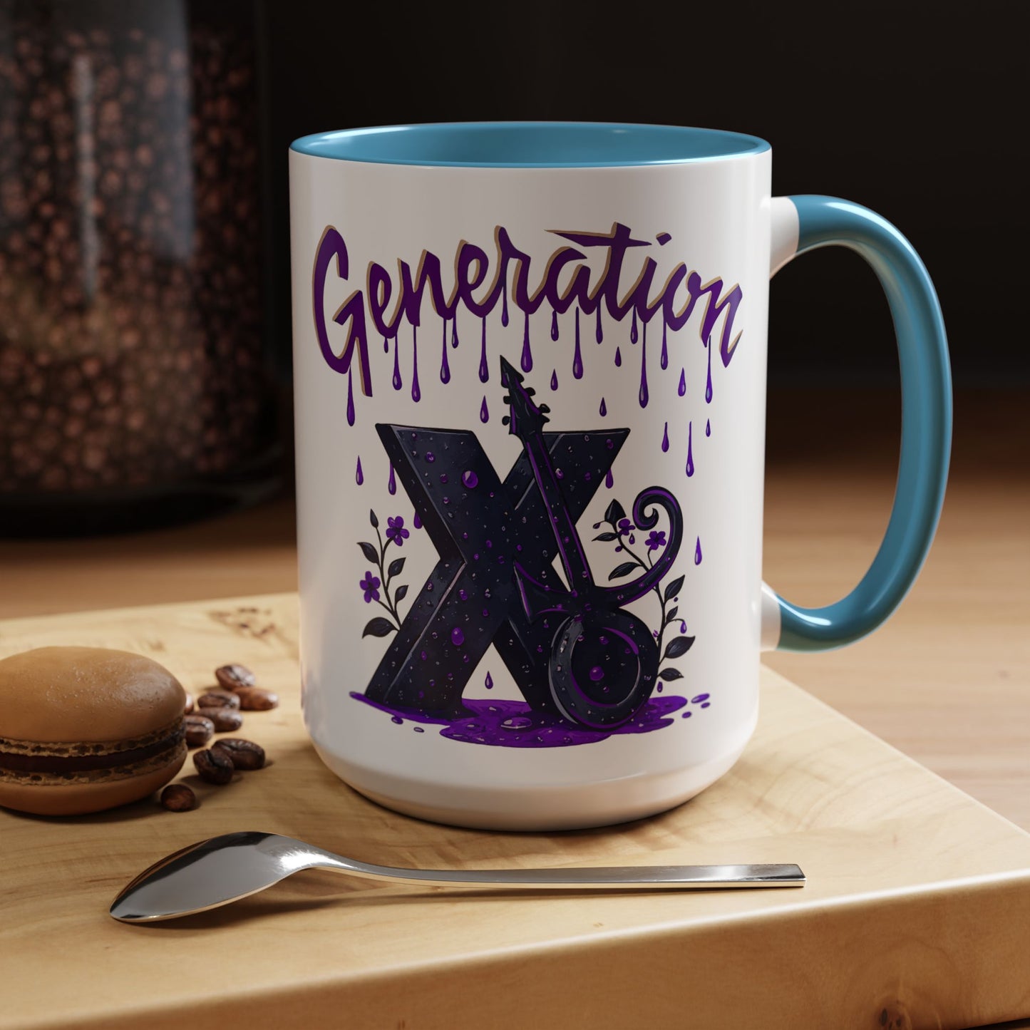 Generation X Accent Coffee Mug - Unique Gift for Coffee Lovers, Nostalgic Mug, Cool Drinkware, Home Decor, Gift for Her/Him