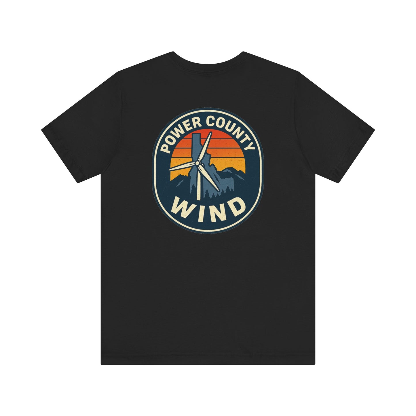 Power County Wind Unisex Tee | Mountain Graphic T-Shirt for Nature Lovers, Gifts for Adventurers, Outdoor Apparel