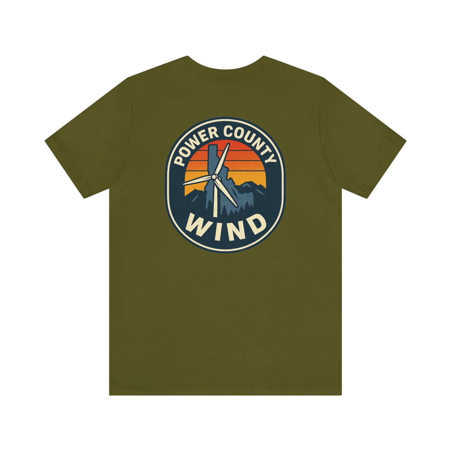 Power County Wind Unisex Tee | Mountain Graphic T-Shirt for Nature Lovers, Gifts for Adventurers, Outdoor Apparel