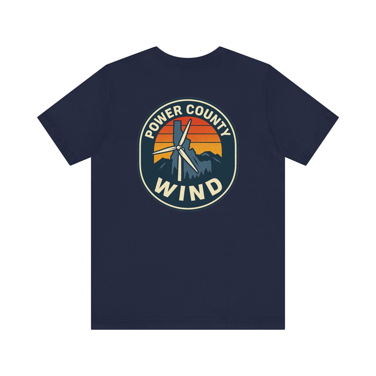 Power County Wind Unisex Tee | Mountain Graphic T-Shirt for Nature Lovers, Gifts for Adventurers, Outdoor Apparel