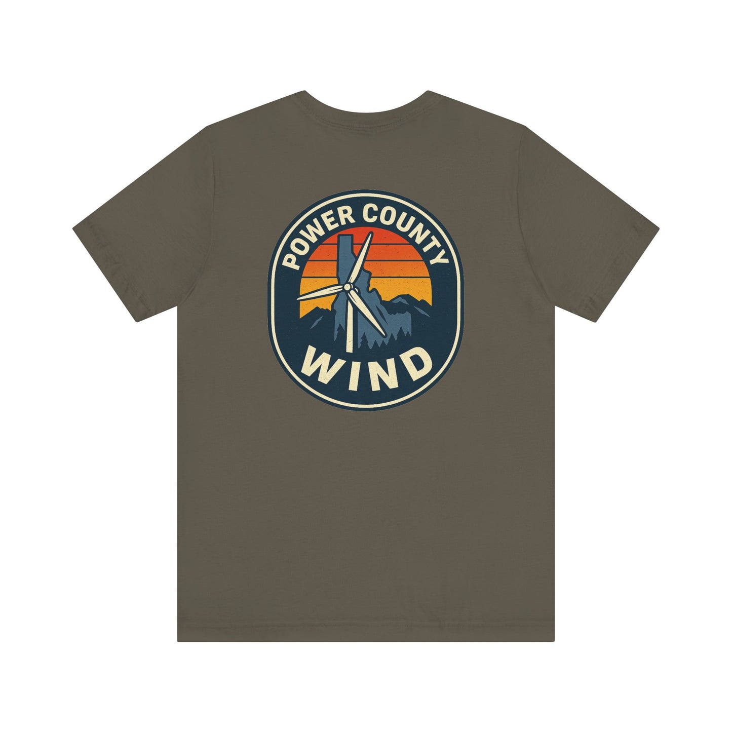 Power County Wind Unisex Tee | Mountain Graphic T-Shirt for Nature Lovers, Gifts for Adventurers, Outdoor Apparel