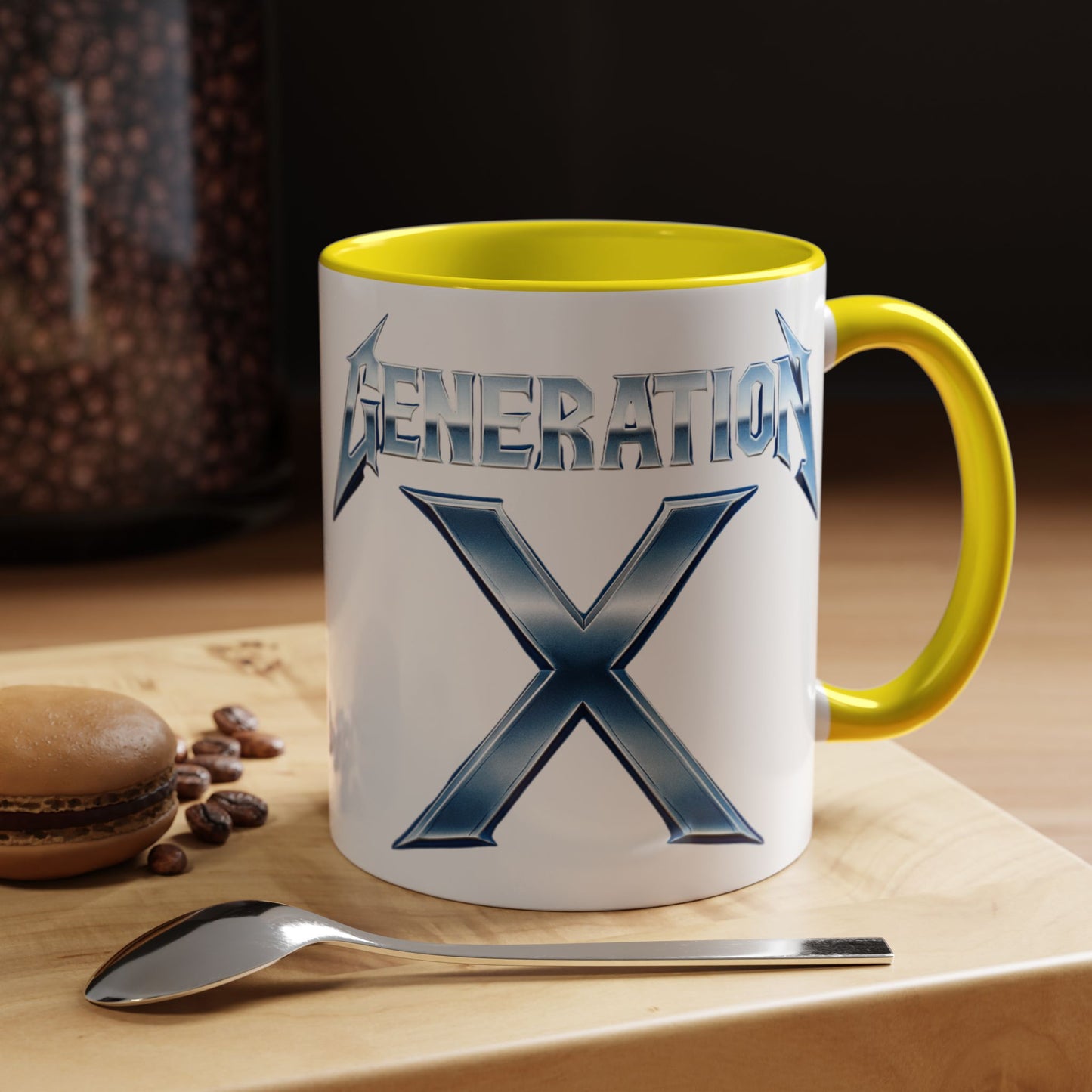 Generation X Accent Coffee Mug | Cool Gift for Coffee Lovers | Unique Tea Cup | Perfect for Friends | Trendy Desk Decor, Birthday, Holiday