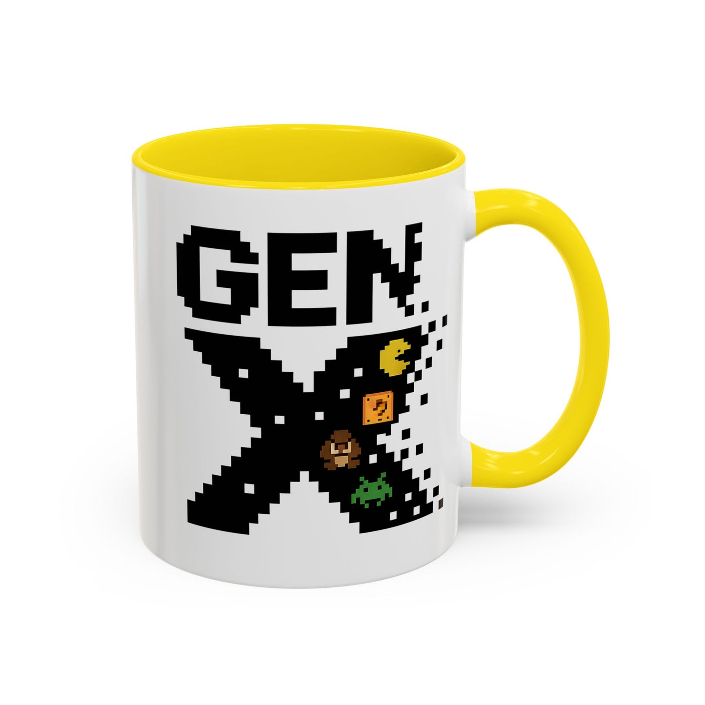 Retro Gen X Accent Coffee Mug - Perfect Gift for Gamers, Vintage Vibe, Nostalgic, Unique Design, 11oz or 15oz Fun Drinkware