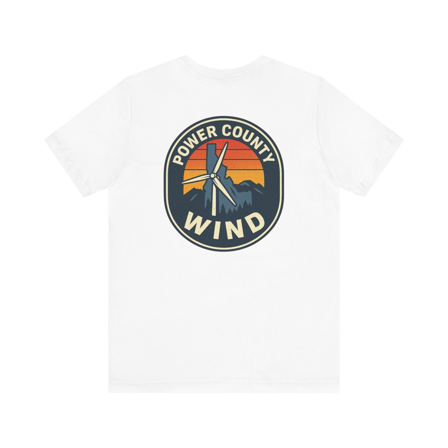 Power County Wind Unisex Tee | Mountain Graphic T-Shirt for Nature Lovers, Gifts for Adventurers, Outdoor Apparel
