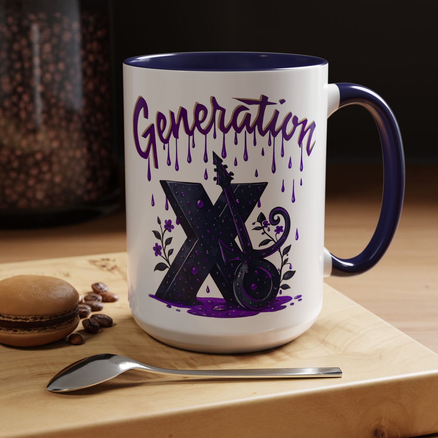 Generation X Accent Coffee Mug - Unique Gift for Coffee Lovers, Nostalgic Mug, Cool Drinkware, Home Decor, Gift for Her/Him