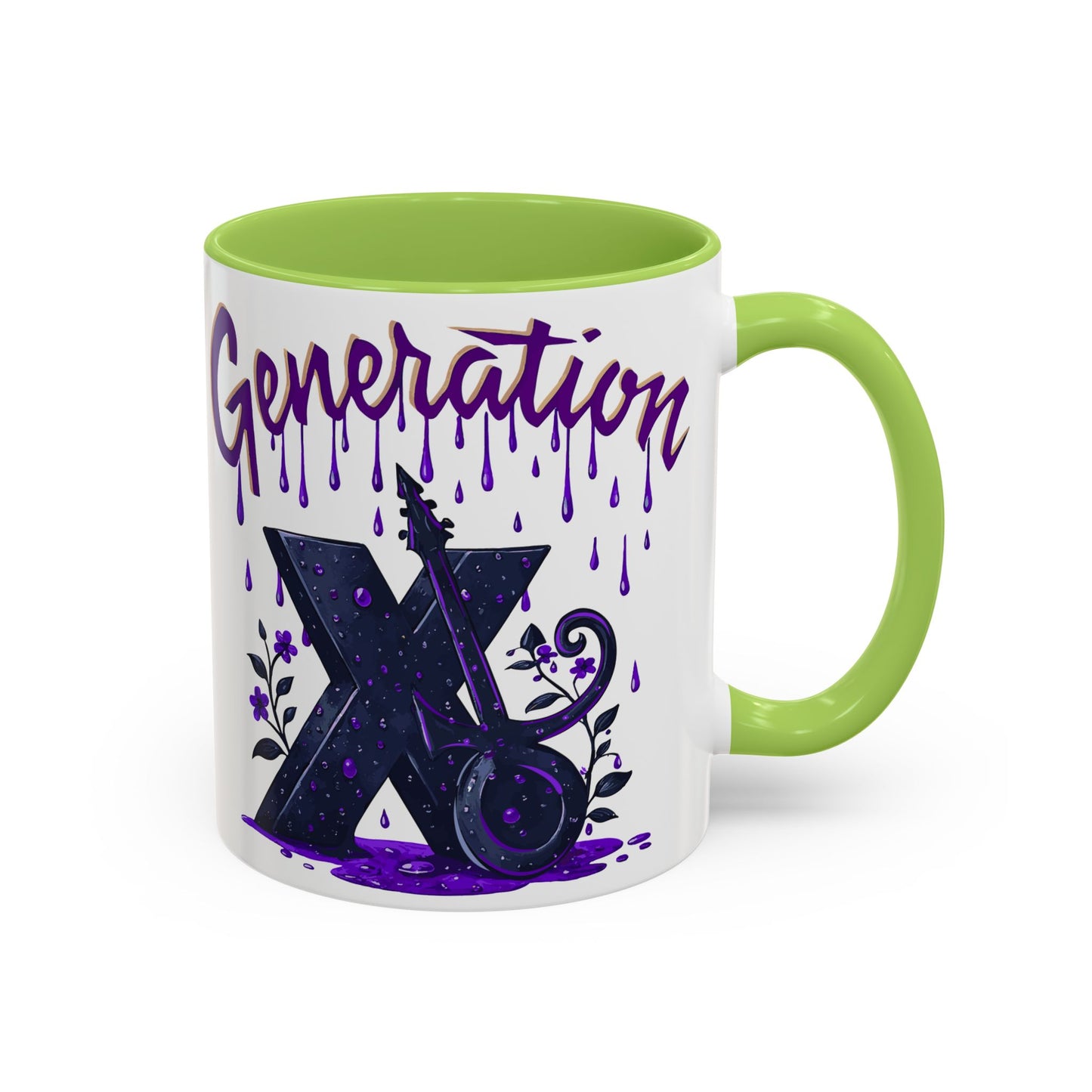 Generation X Accent Coffee Mug - Unique Gift for Coffee Lovers, Nostalgic Mug, Cool Drinkware, Home Decor, Gift for Her/Him