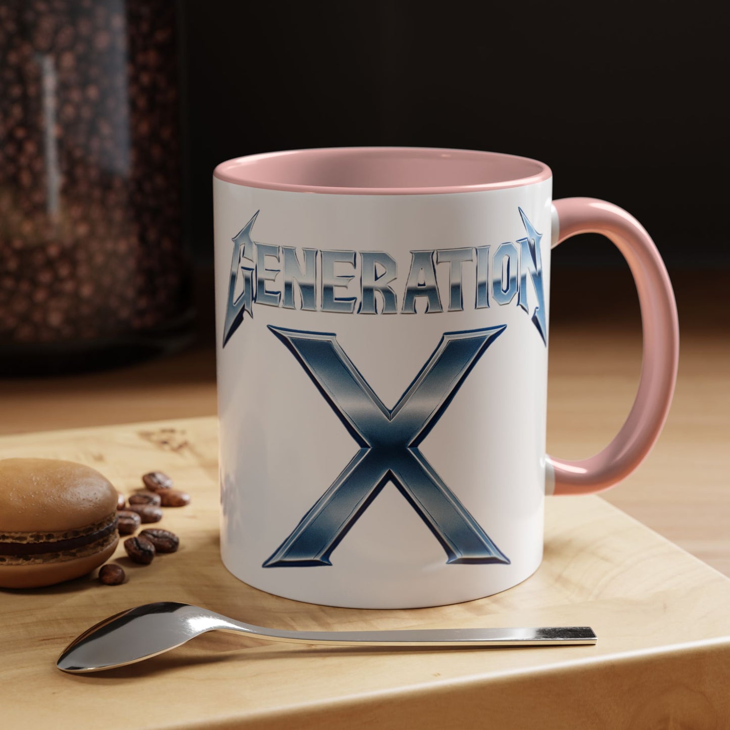 Generation X Accent Coffee Mug | Cool Gift for Coffee Lovers | Unique Tea Cup | Perfect for Friends | Trendy Desk Decor, Birthday, Holiday