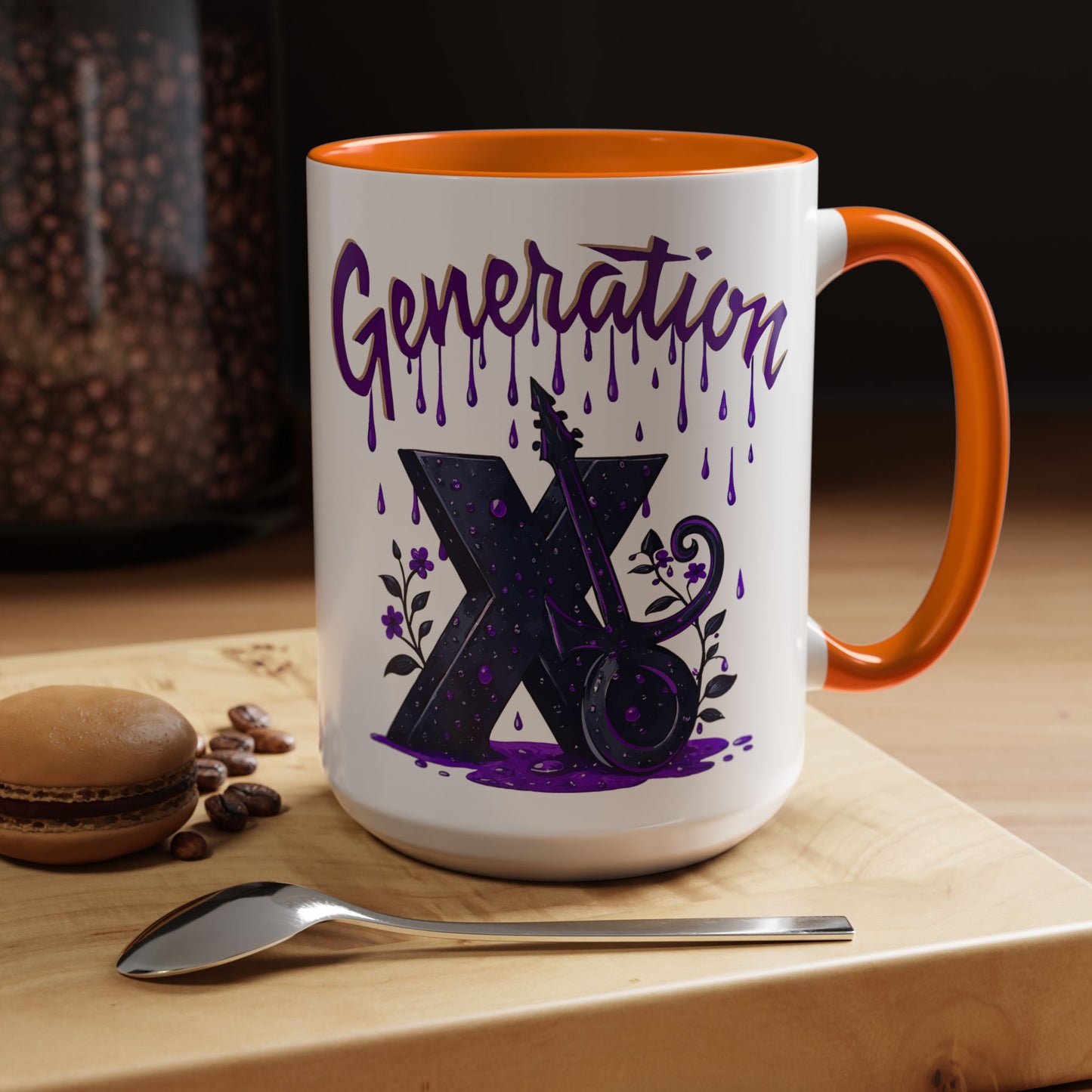 Generation X Accent Coffee Mug - Unique Gift for Coffee Lovers, Nostalgic Mug, Cool Drinkware, Home Decor, Gift for Her/Him