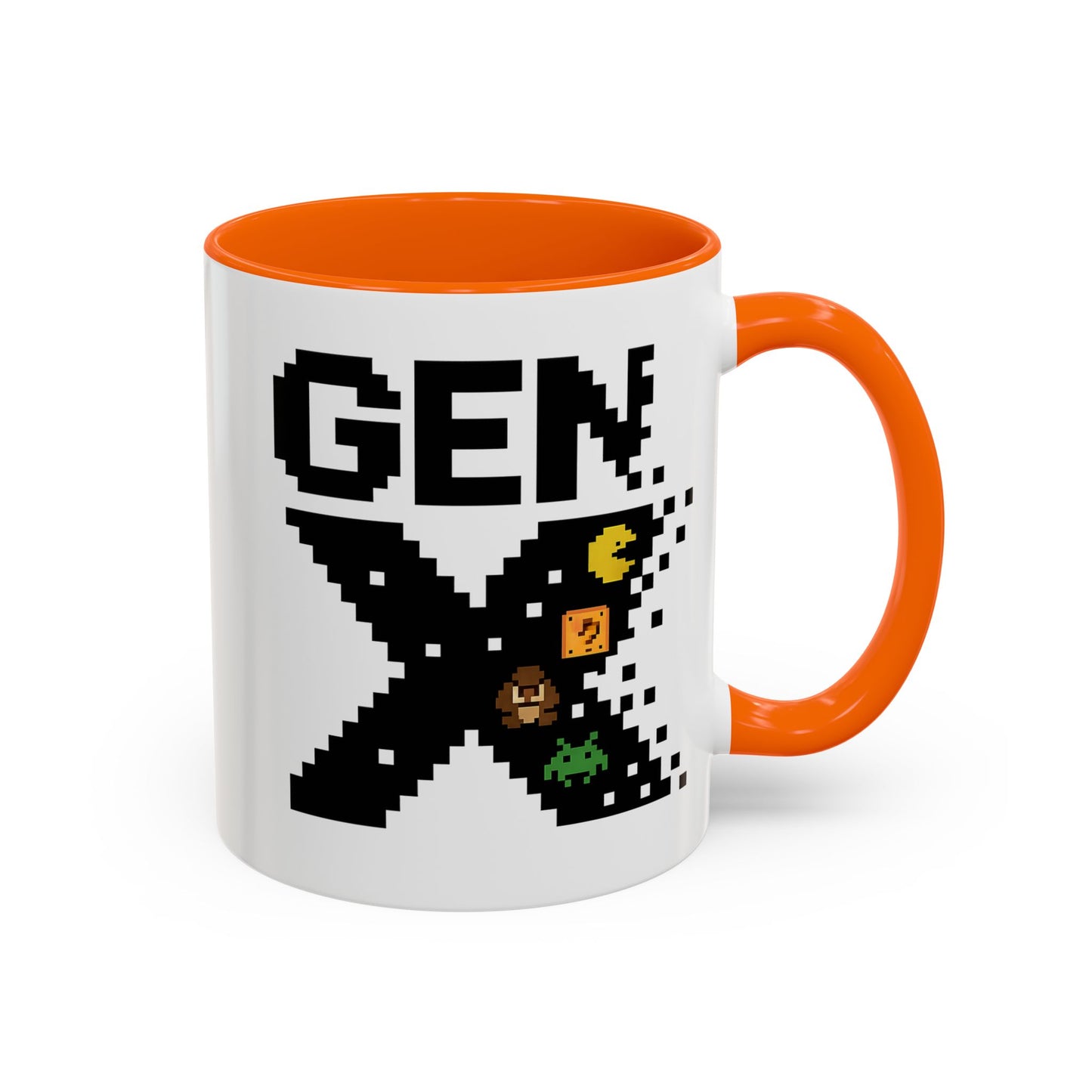 Retro Gen X Accent Coffee Mug - Perfect Gift for Gamers, Vintage Vibe, Nostalgic, Unique Design, 11oz or 15oz Fun Drinkware