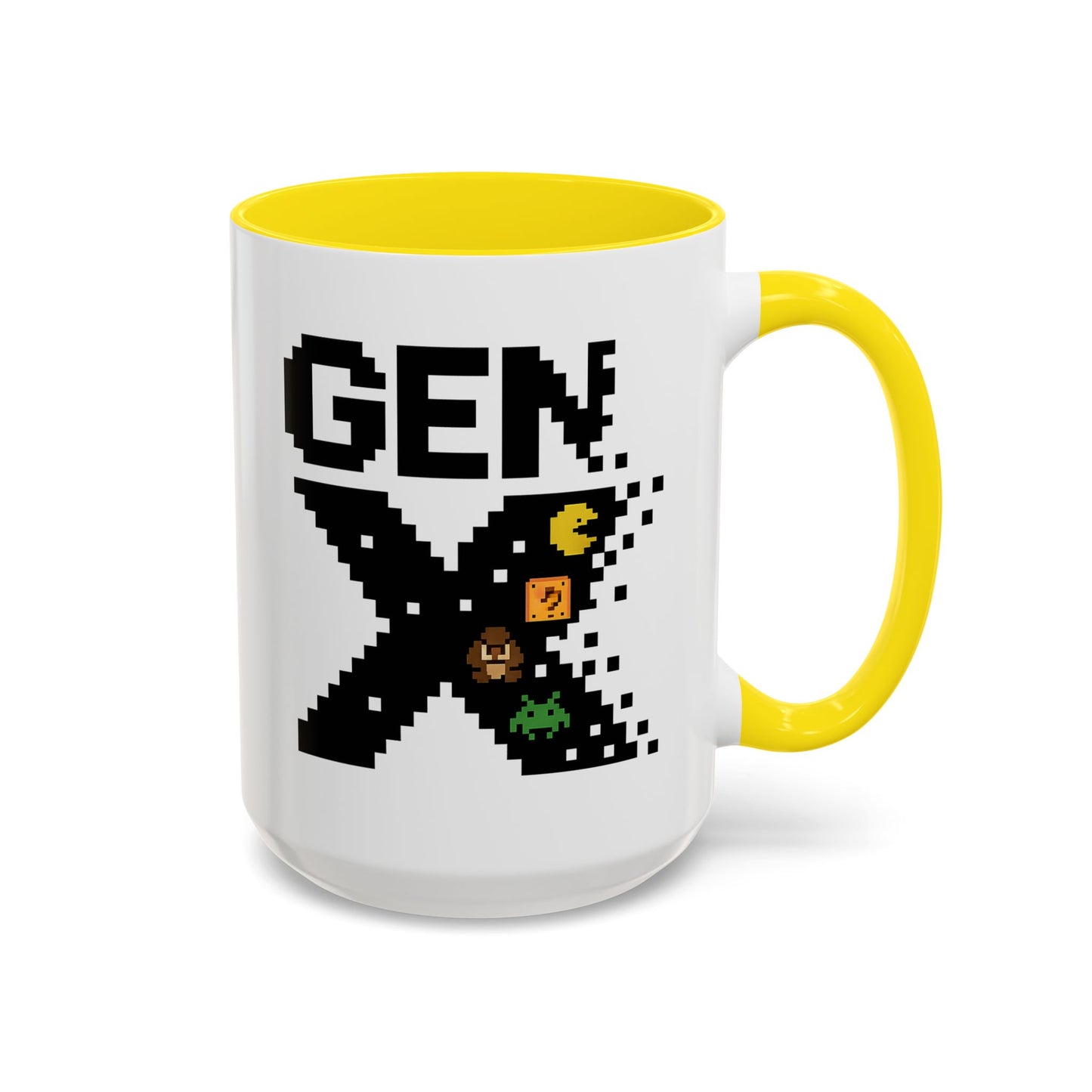 Retro Gen X Accent Coffee Mug - Perfect Gift for Gamers, Vintage Vibe, Nostalgic, Unique Design, 11oz or 15oz Fun Drinkware