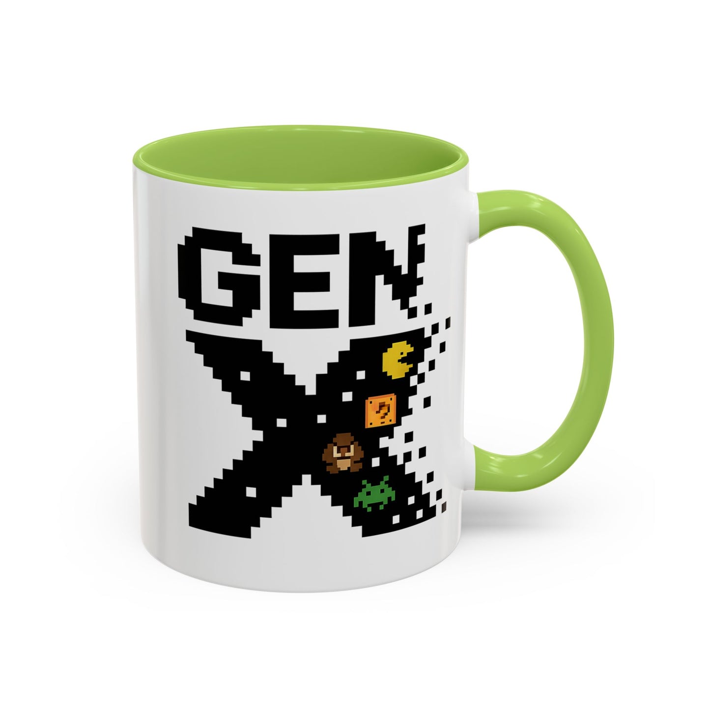 Retro Gen X Accent Coffee Mug - Perfect Gift for Gamers, Vintage Vibe, Nostalgic, Unique Design, 11oz or 15oz Fun Drinkware