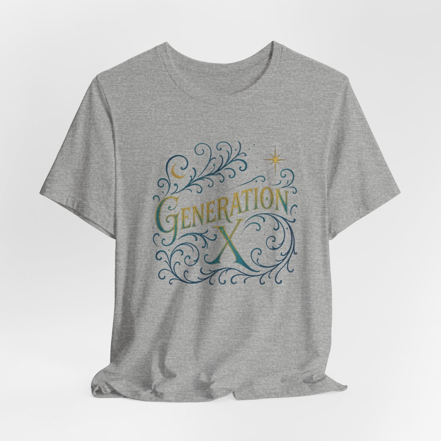 Generation X Unisex Tee, Nostalgic Fashion Tee, Vintage Inspired Shirt, Gift for Gen X, Casual Wear