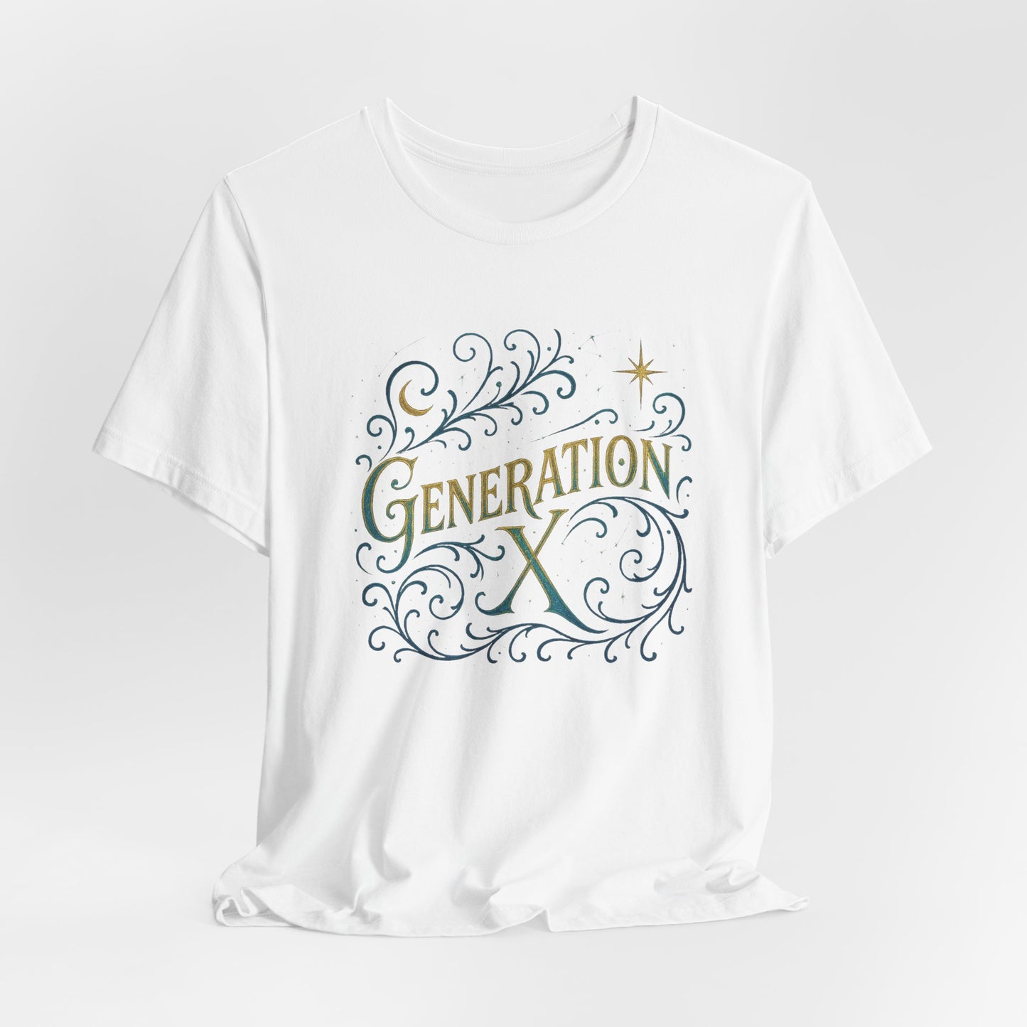 Generation X Unisex Tee, Nostalgic Fashion Tee, Vintage Inspired Shirt, Gift for Gen X, Casual Wear