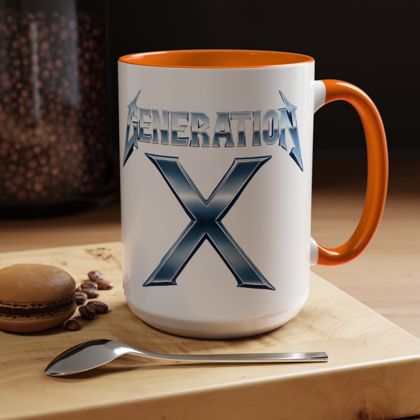 Generation X Accent Coffee Mug | Cool Gift for Coffee Lovers | Unique Tea Cup | Perfect for Friends | Trendy Desk Decor, Birthday, Holiday