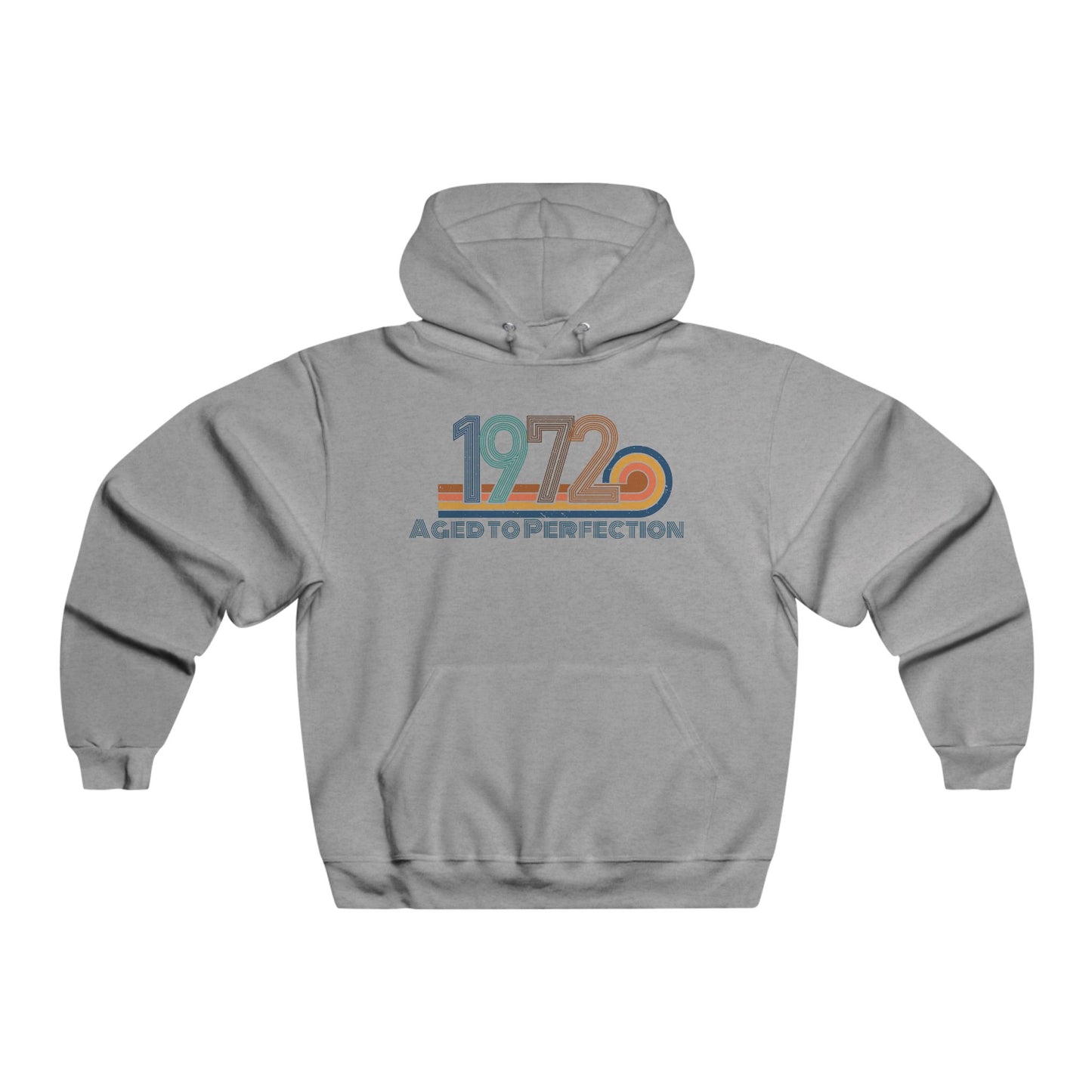 Hooded Sweatshirt 1972 Vintage Year Retro Design