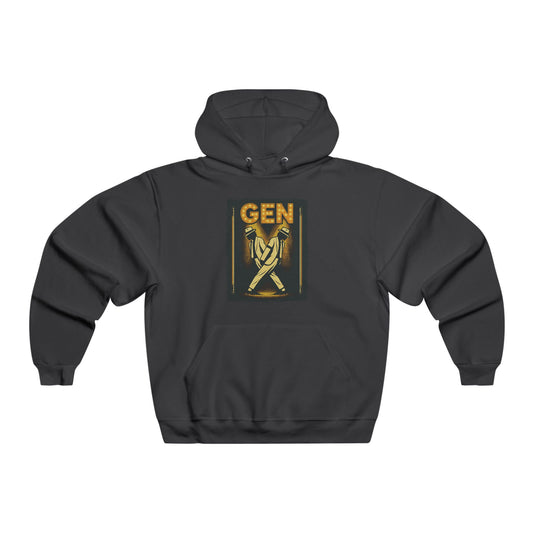 Hooded Sweatshirt 80s Vintage Retro Neon Style Men's NUBLEND®