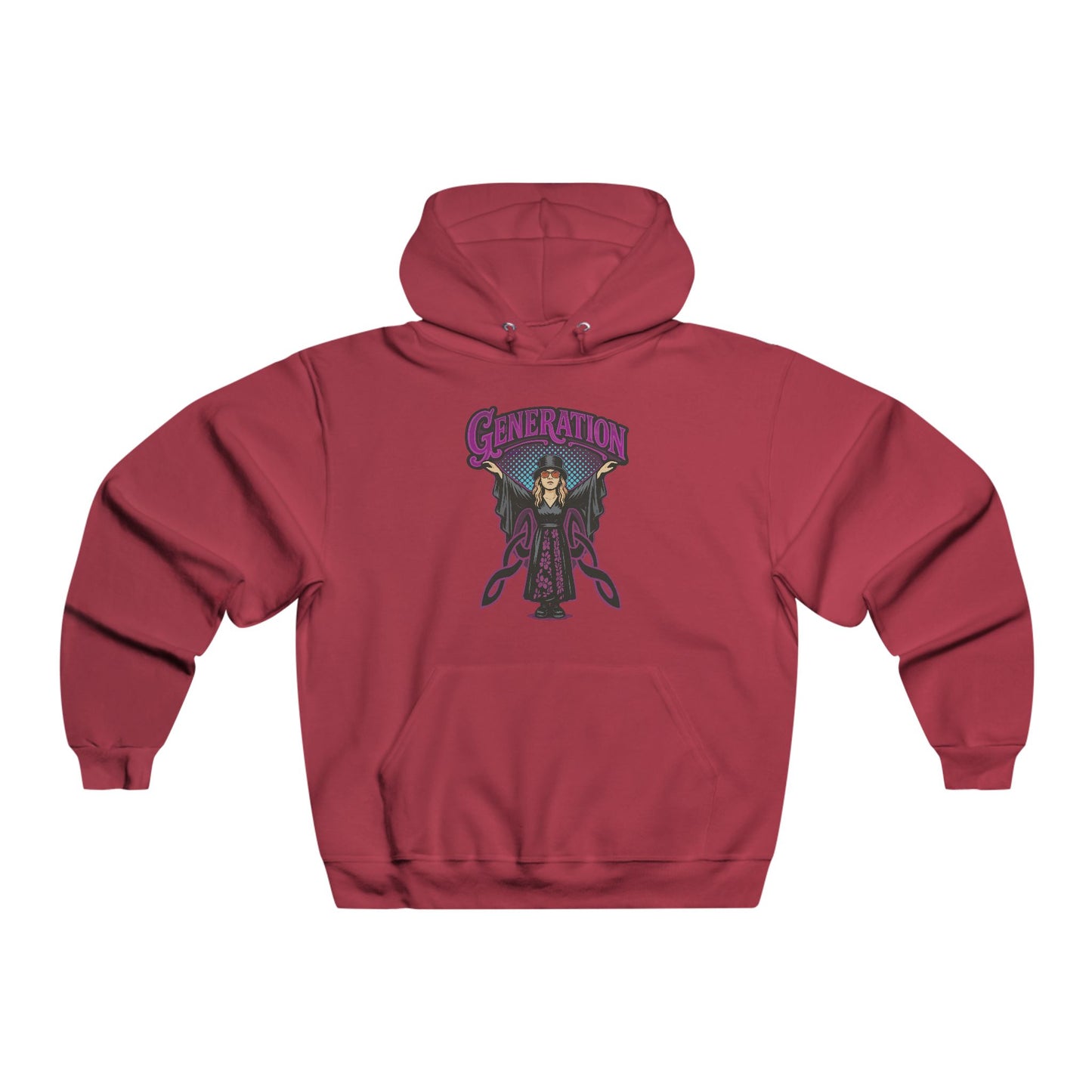 Hooded Sweatshirt 80s Retro Vibes