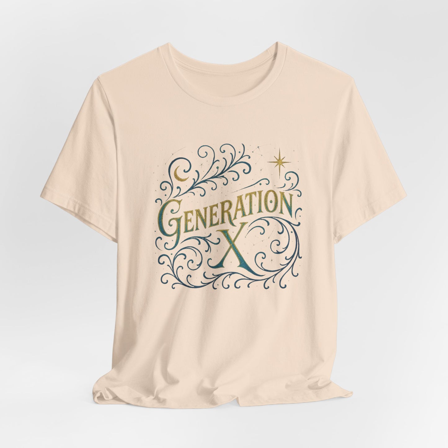 Generation X Unisex Tee, Nostalgic Fashion Tee, Vintage Inspired Shirt, Gift for Gen X, Casual Wear