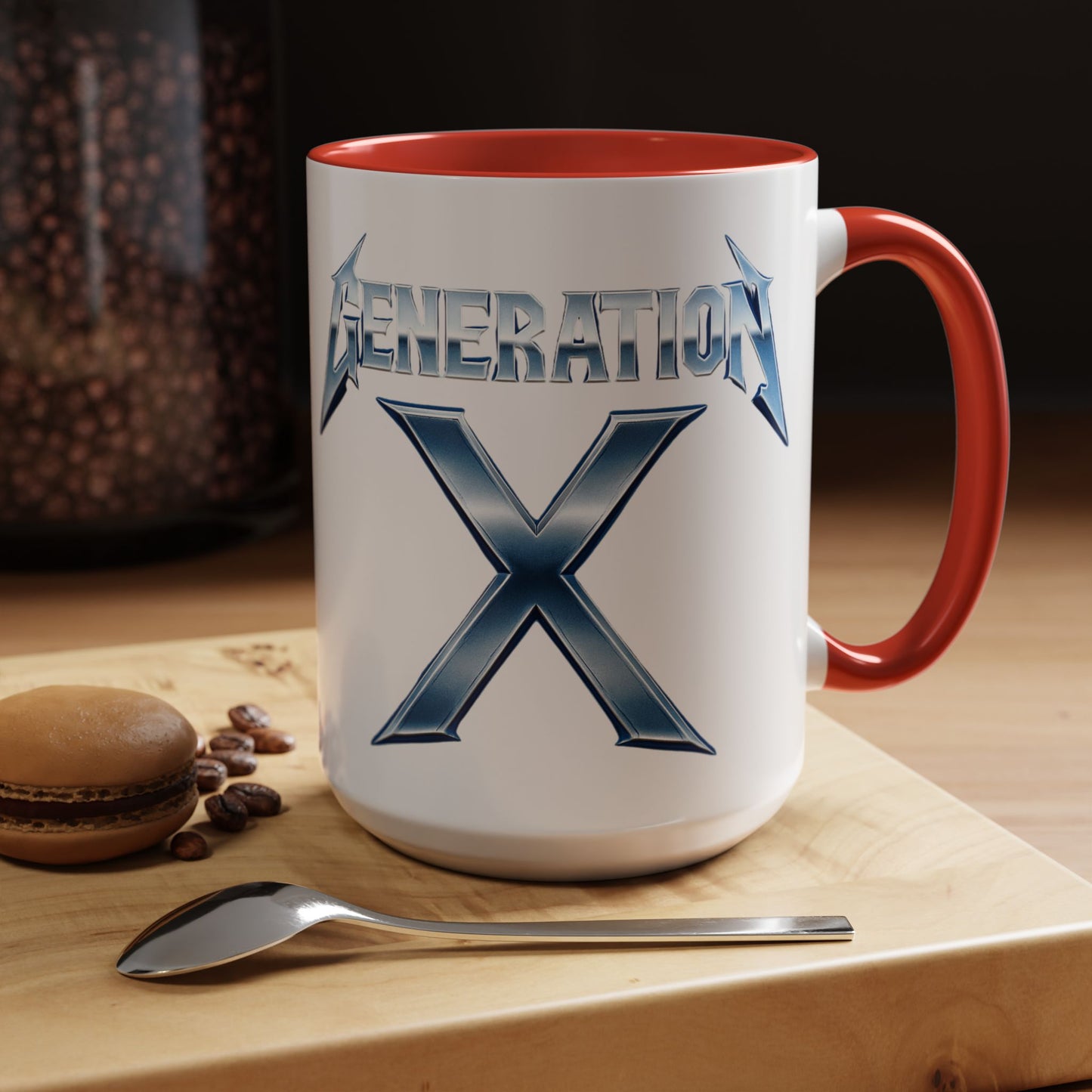 Generation X Accent Coffee Mug | Cool Gift for Coffee Lovers | Unique Tea Cup | Perfect for Friends | Trendy Desk Decor, Birthday, Holiday