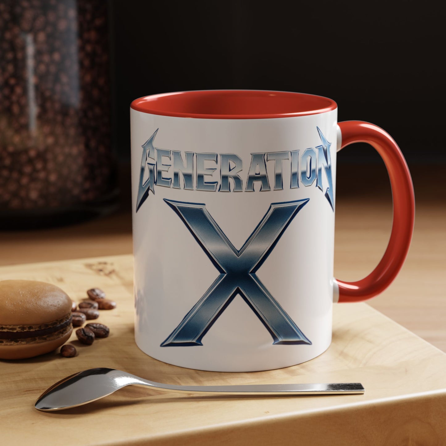 Generation X Accent Coffee Mug | Cool Gift for Coffee Lovers | Unique Tea Cup | Perfect for Friends | Trendy Desk Decor, Birthday, Holiday