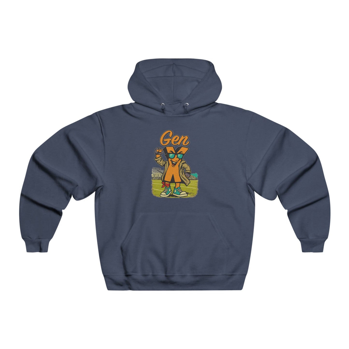Hooded Sweatshirt 80s Retro Vibes Men's NUBLEND®