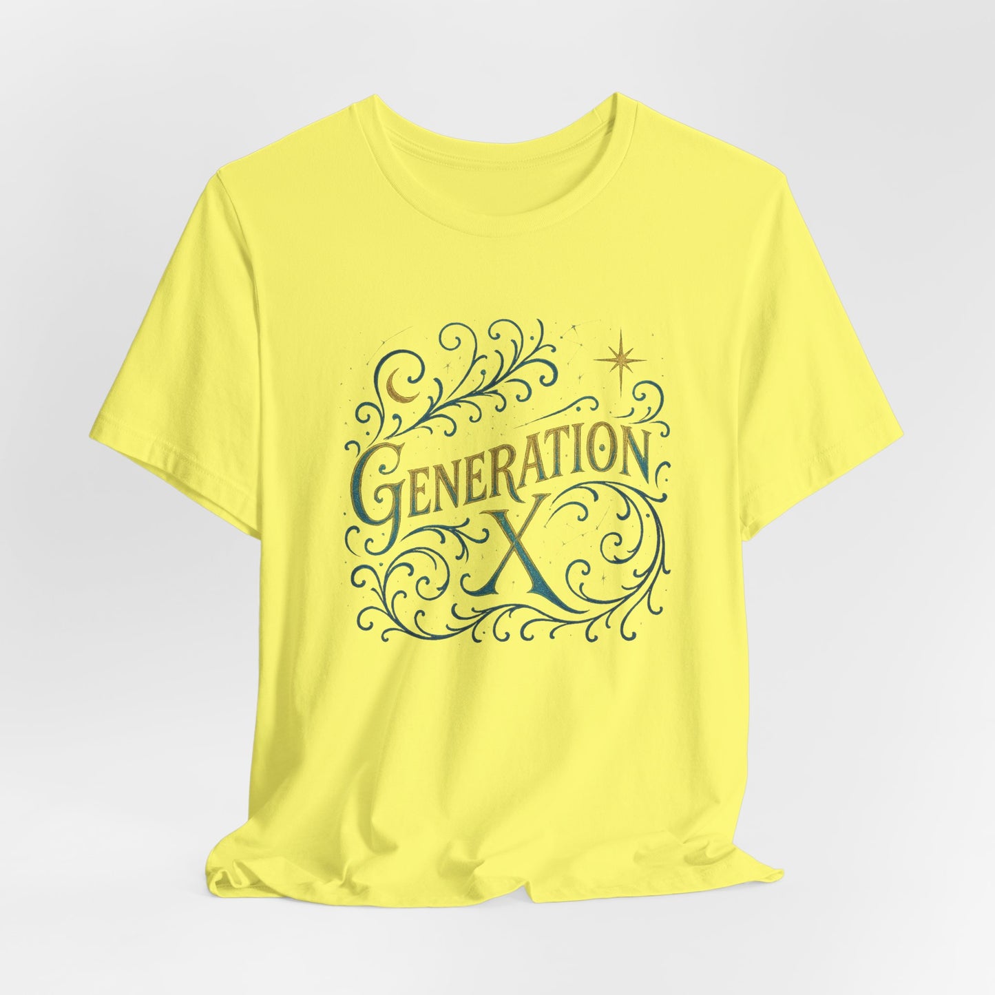 Generation X Unisex Tee, Nostalgic Fashion Tee, Vintage Inspired Shirt, Gift for Gen X, Casual Wear