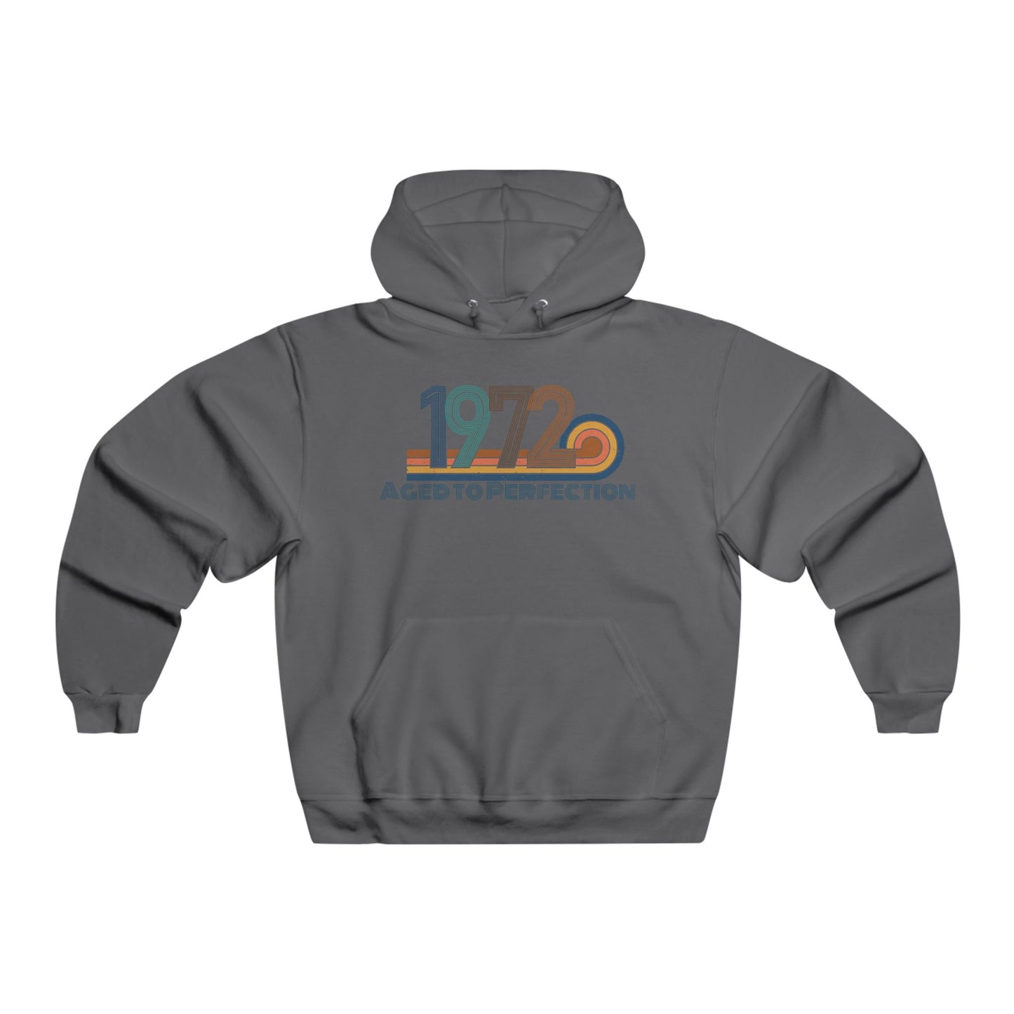 Hooded Sweatshirt 1972 Vintage Year Retro Design
