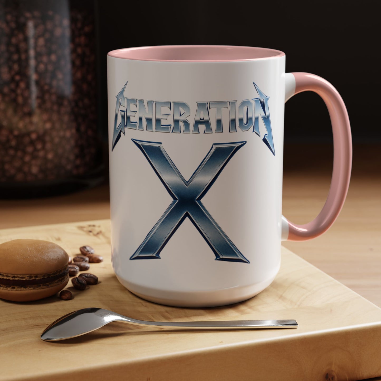 Generation X Accent Coffee Mug | Cool Gift for Coffee Lovers | Unique Tea Cup | Perfect for Friends | Trendy Desk Decor, Birthday, Holiday