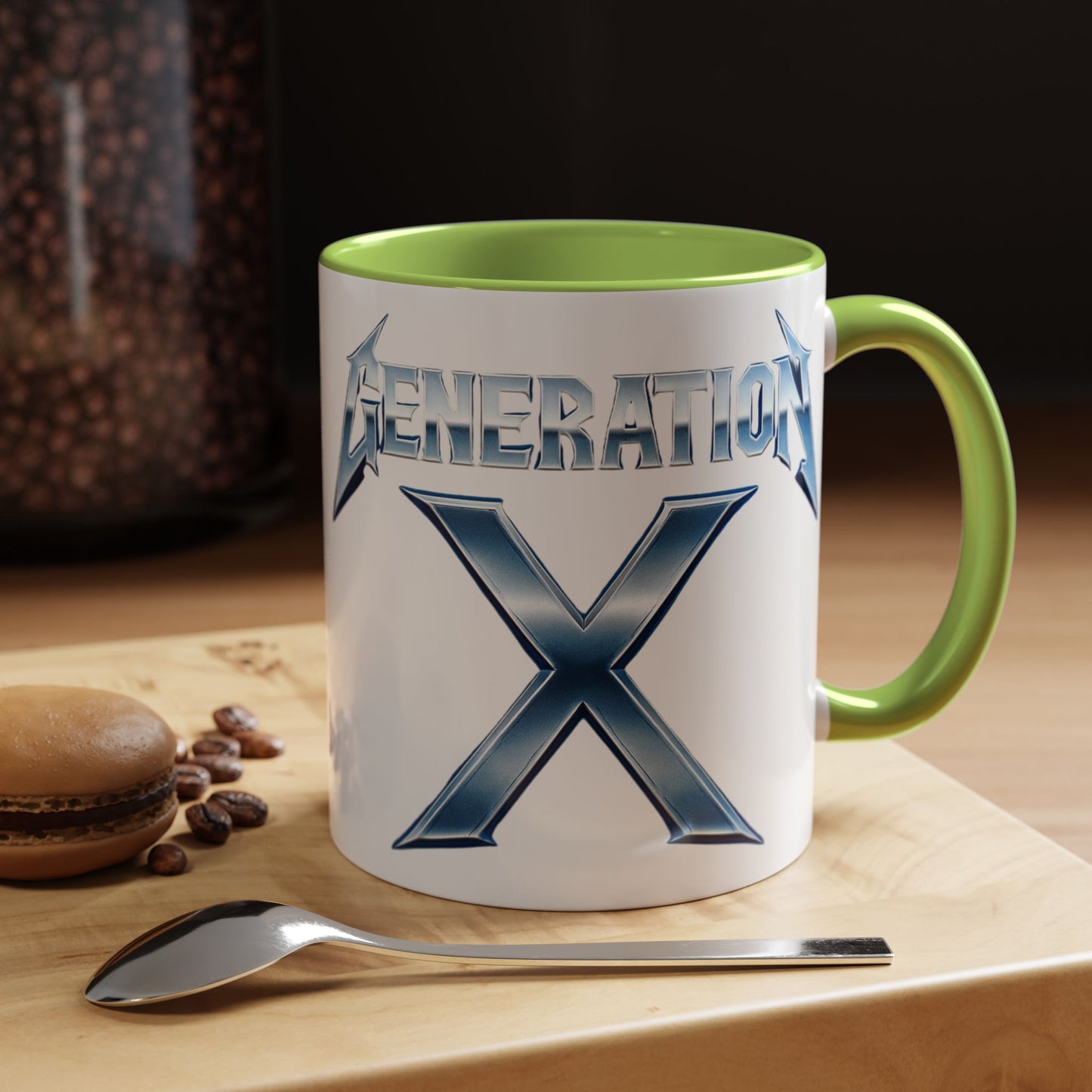 Generation X Accent Coffee Mug | Cool Gift for Coffee Lovers | Unique Tea Cup | Perfect for Friends | Trendy Desk Decor, Birthday, Holiday