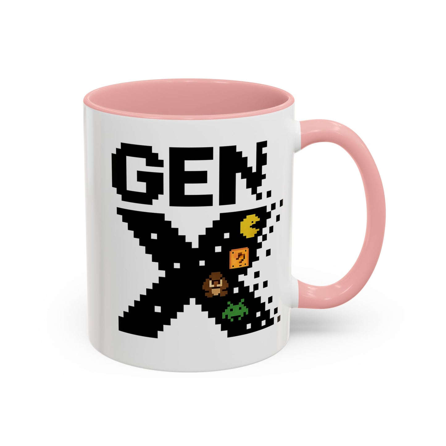 Retro Gen X Accent Coffee Mug - Perfect Gift for Gamers, Vintage Vibe, Nostalgic, Unique Design, 11oz or 15oz Fun Drinkware