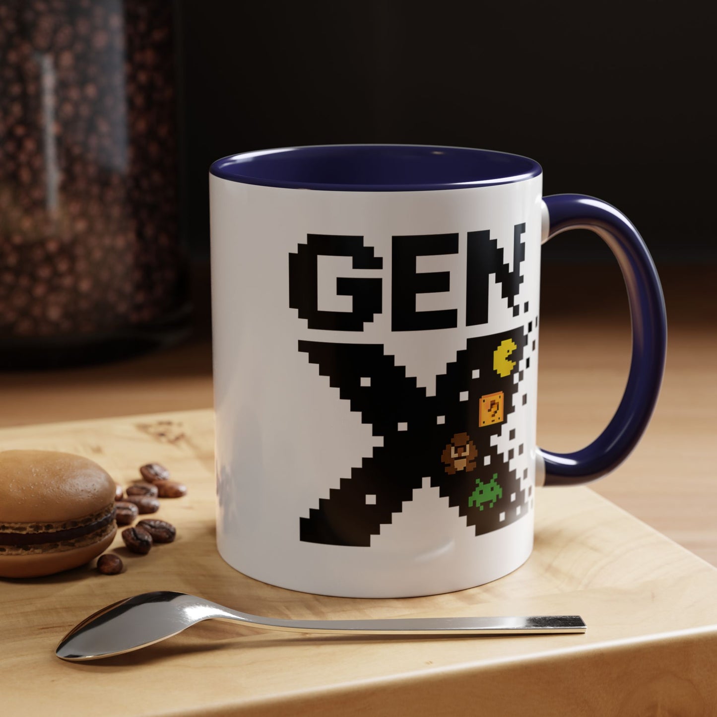 Retro Gen X Accent Coffee Mug - Perfect Gift for Gamers, Vintage Vibe, Nostalgic, Unique Design, 11oz or 15oz Fun Drinkware