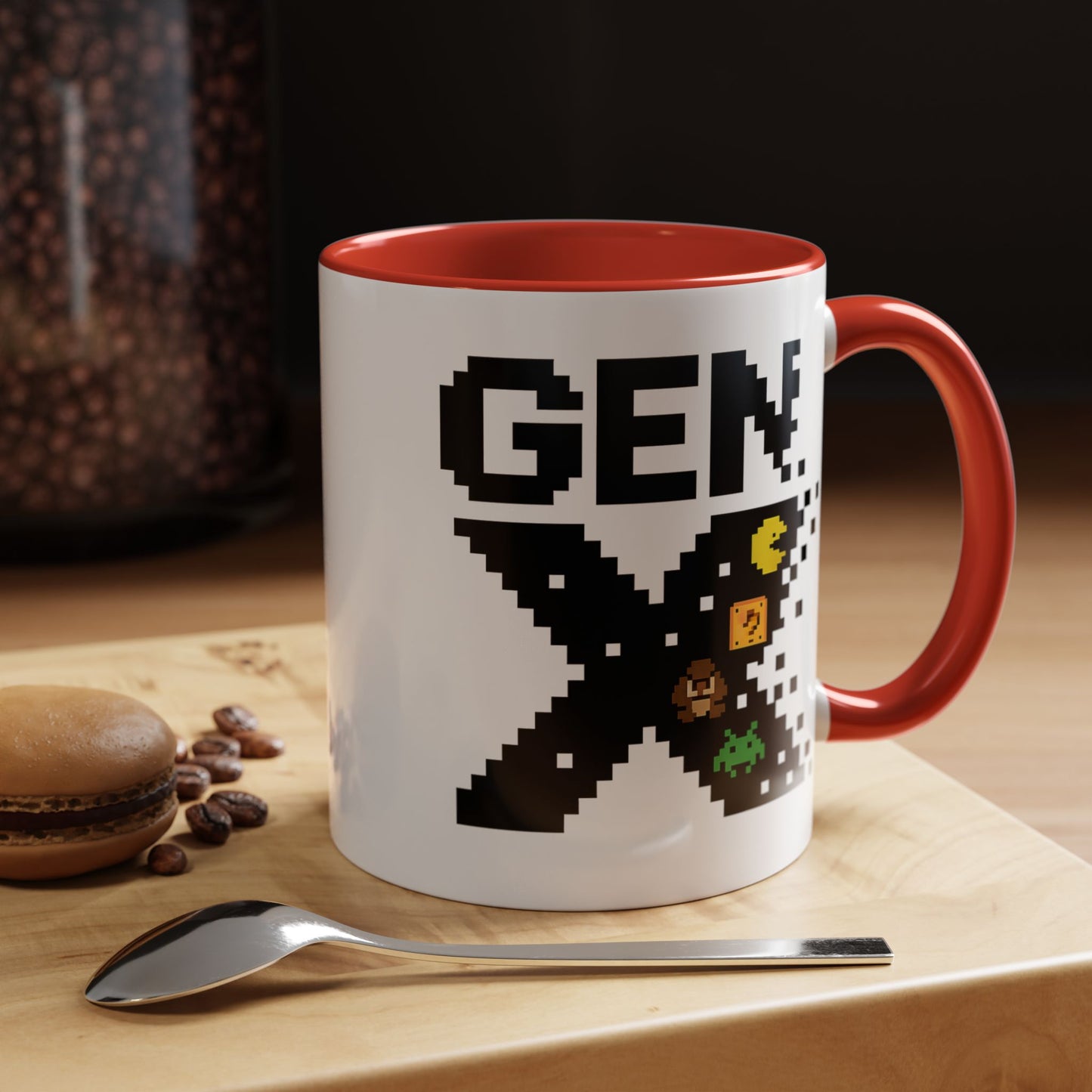 Retro Gen X Accent Coffee Mug - Perfect Gift for Gamers, Vintage Vibe, Nostalgic, Unique Design, 11oz or 15oz Fun Drinkware