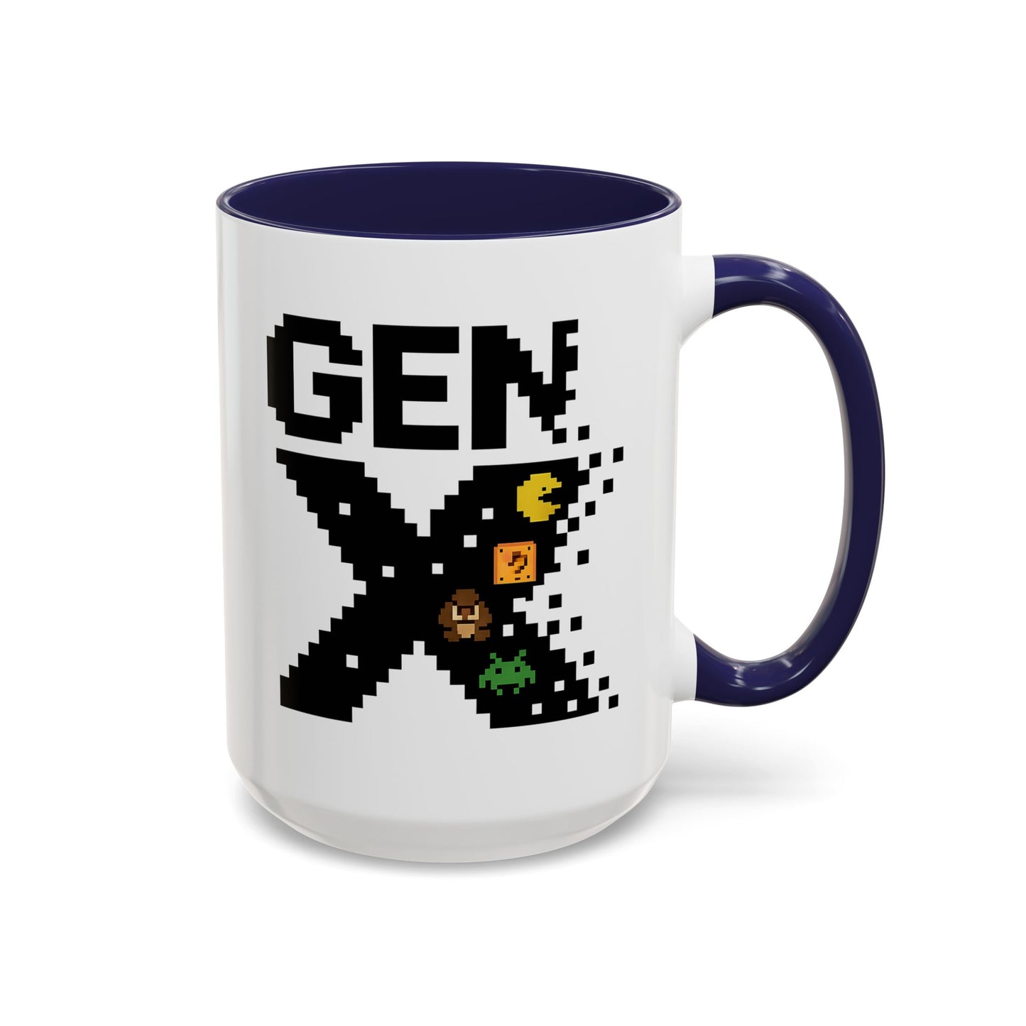 Retro Gen X Accent Coffee Mug - Perfect Gift for Gamers, Vintage Vibe, Nostalgic, Unique Design, 11oz or 15oz Fun Drinkware