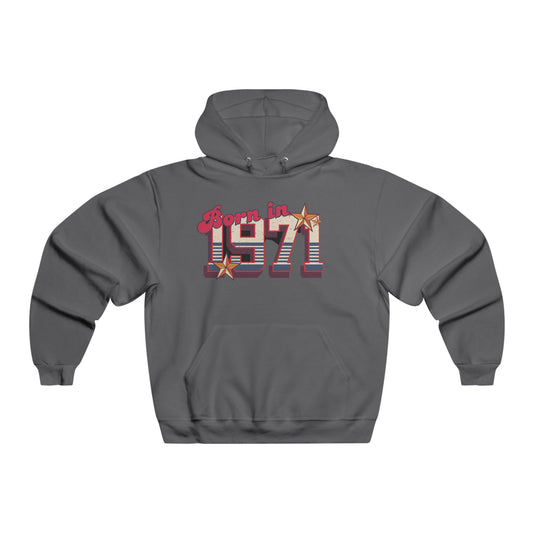 Hooded Sweatshirt 1971 Retro Vintage Style for Men