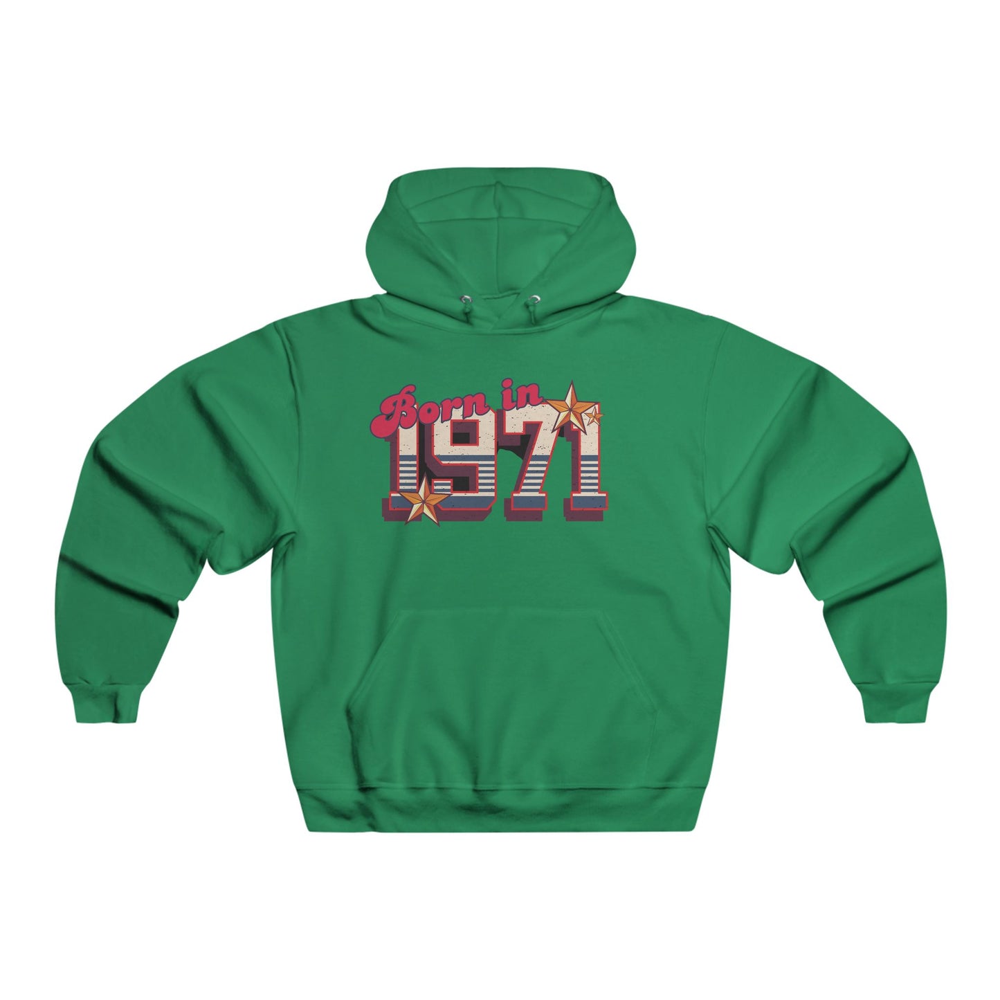 Hooded Sweatshirt 1971 Retro Vintage Style for Men