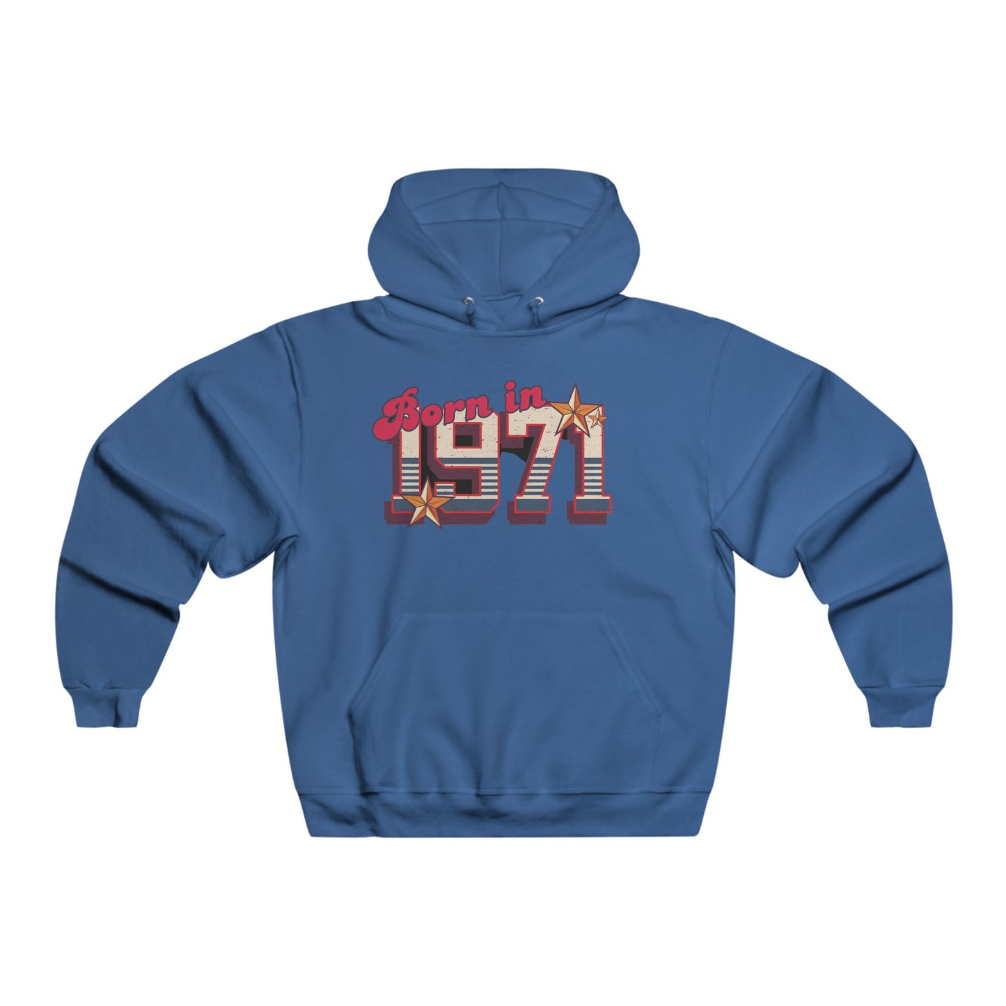 Hooded Sweatshirt 1971 Retro Vintage Style for Men