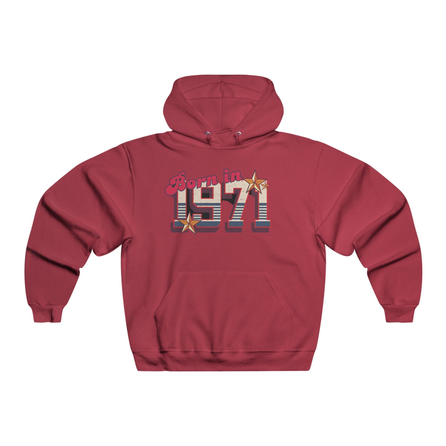 Hooded Sweatshirt 1971 Retro Vintage Style for Men