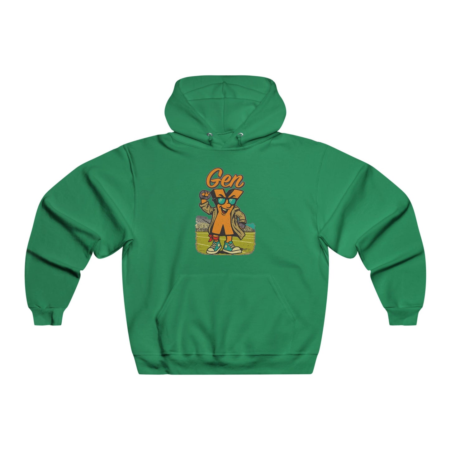 Hooded Sweatshirt 80s Retro Vibes Men's NUBLEND®